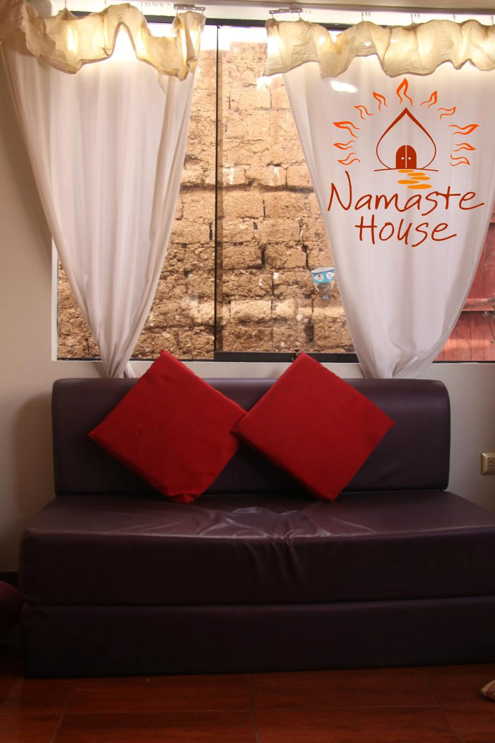 Seating area in Namaste House