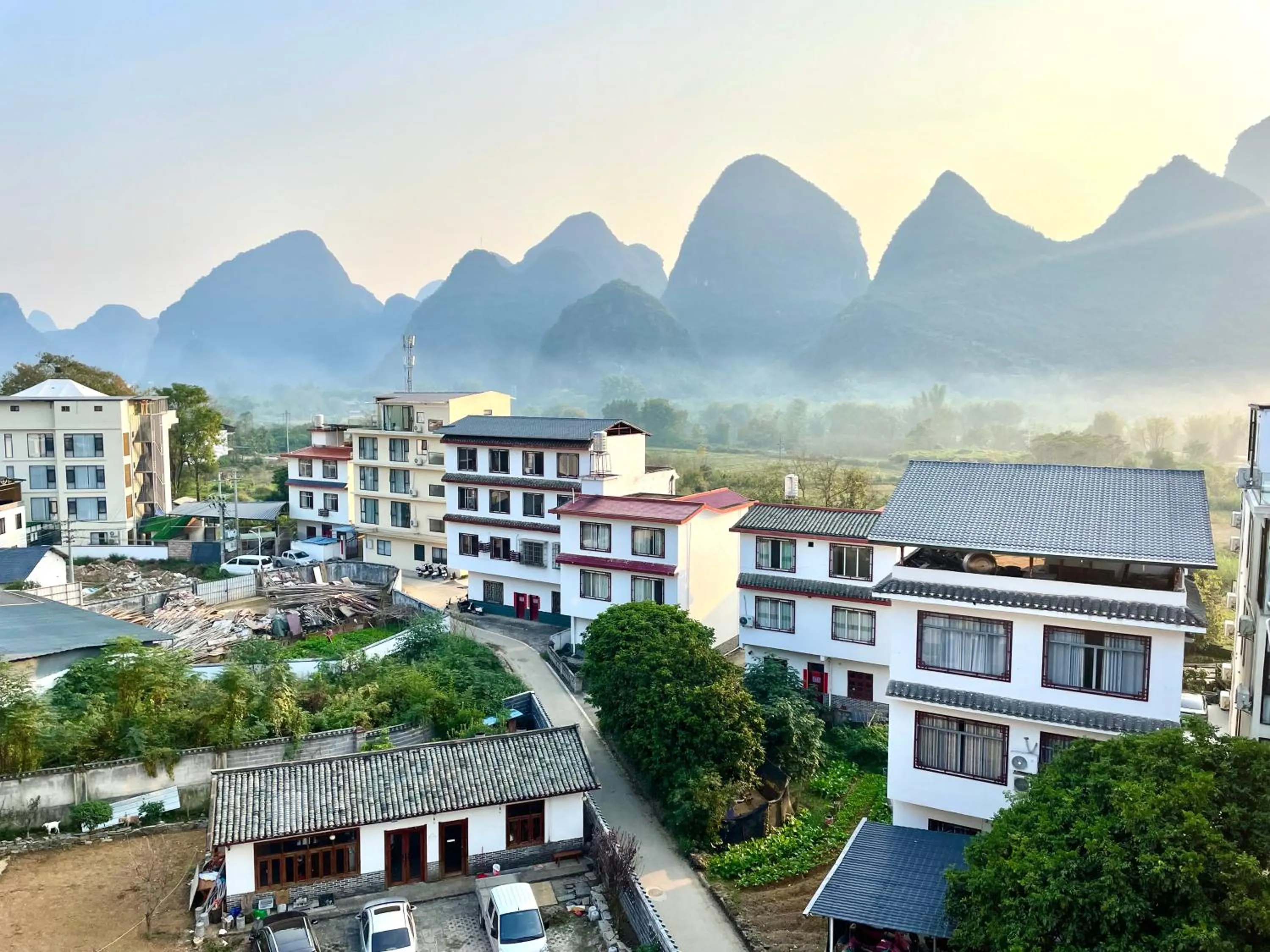 Balcony/Terrace in Yangshuo Xiao Long River Hotel