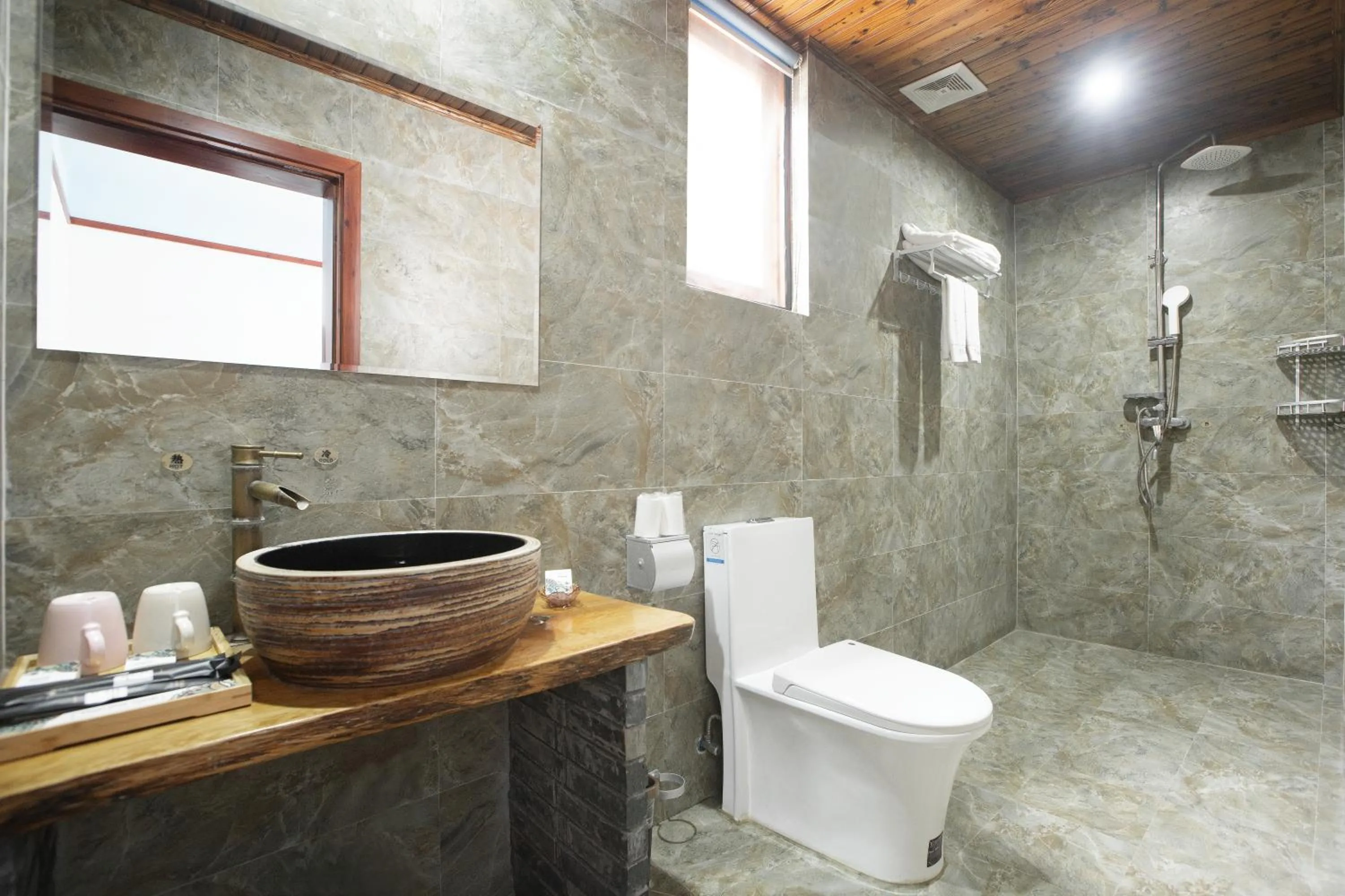 Decorative detail in Yangshuo Xiao Long River Hotel