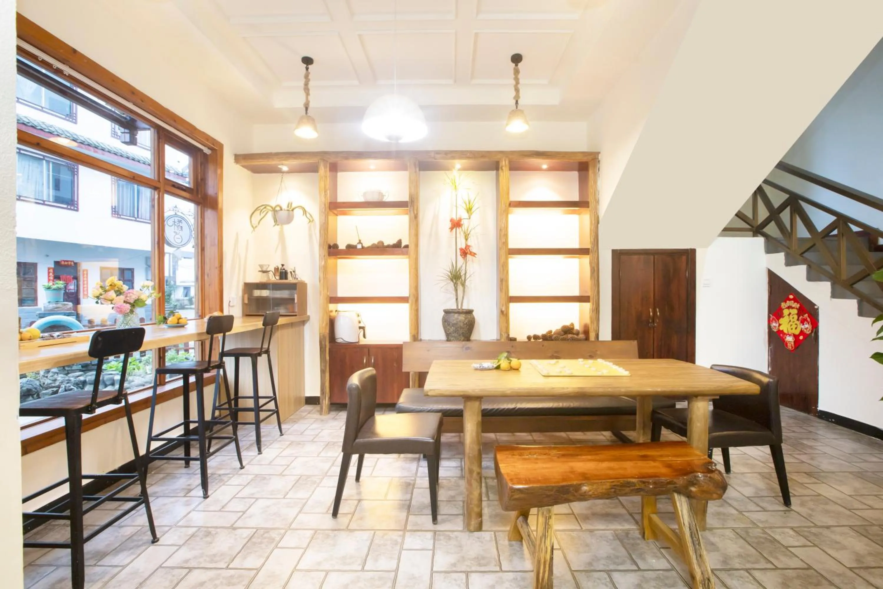 Decorative detail in Yangshuo Xiao Long River Hotel