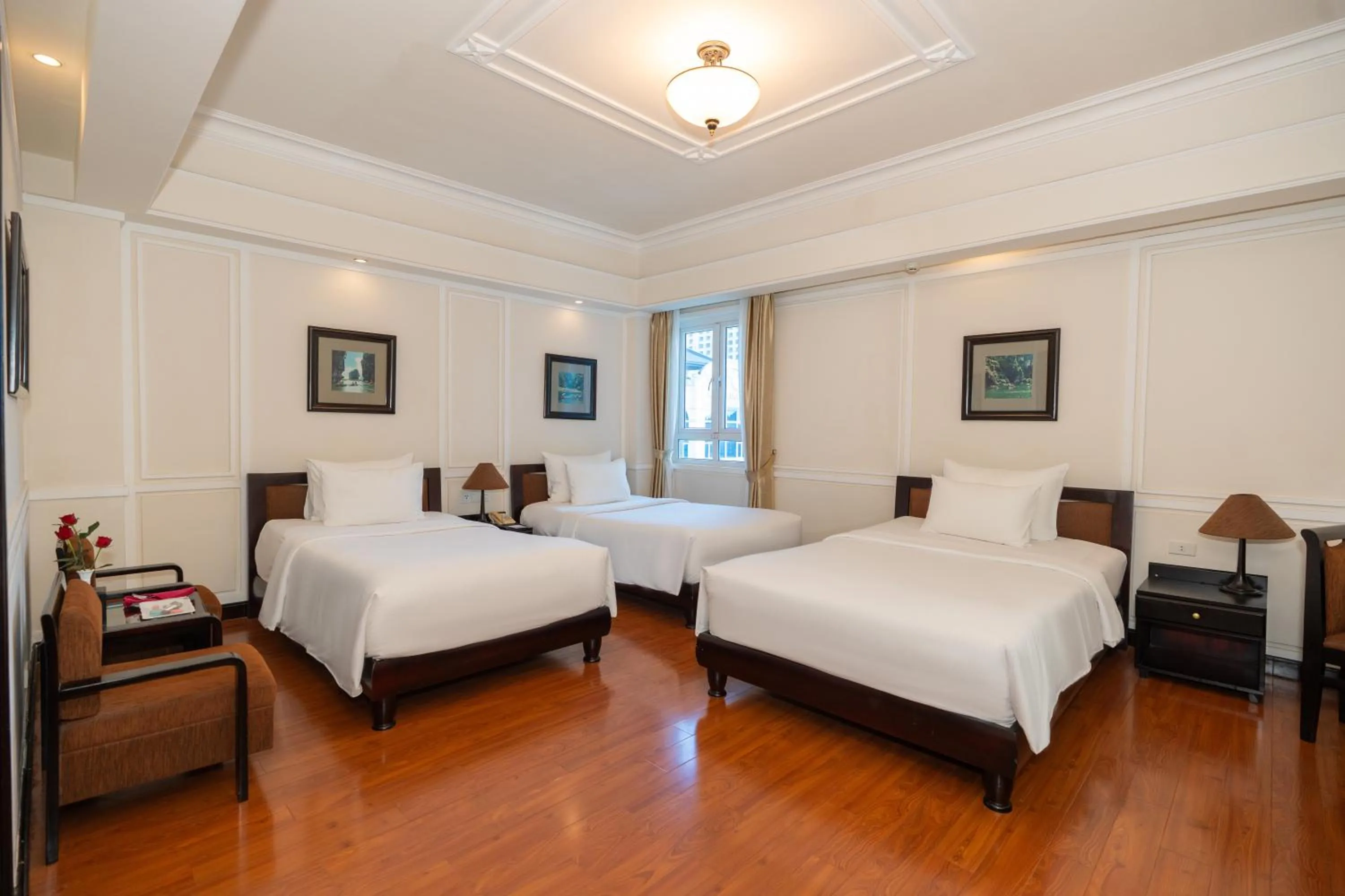 Bed in Ninh Binh Legend Hotel