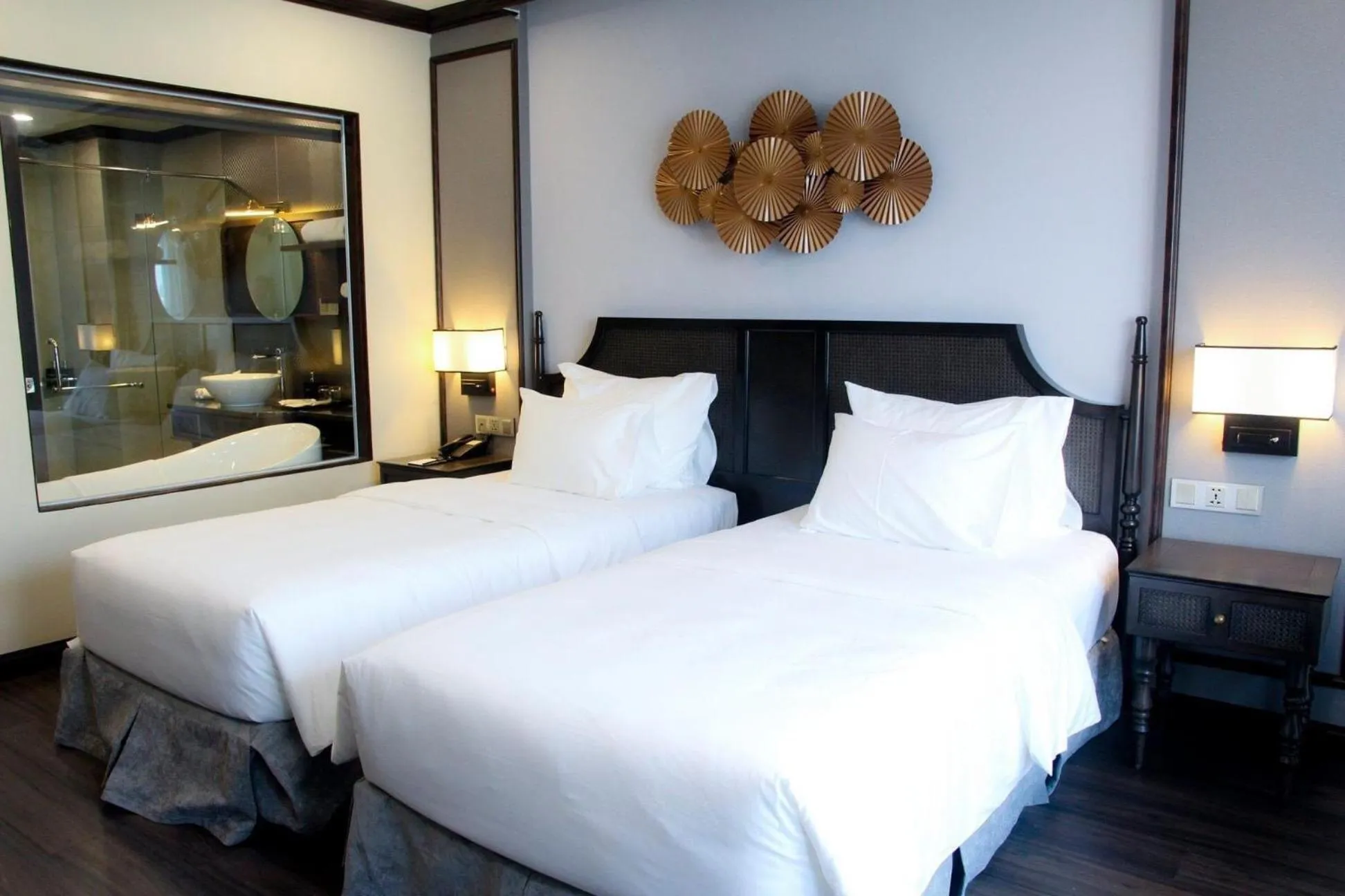 Bed in Ninh Binh Legend Hotel