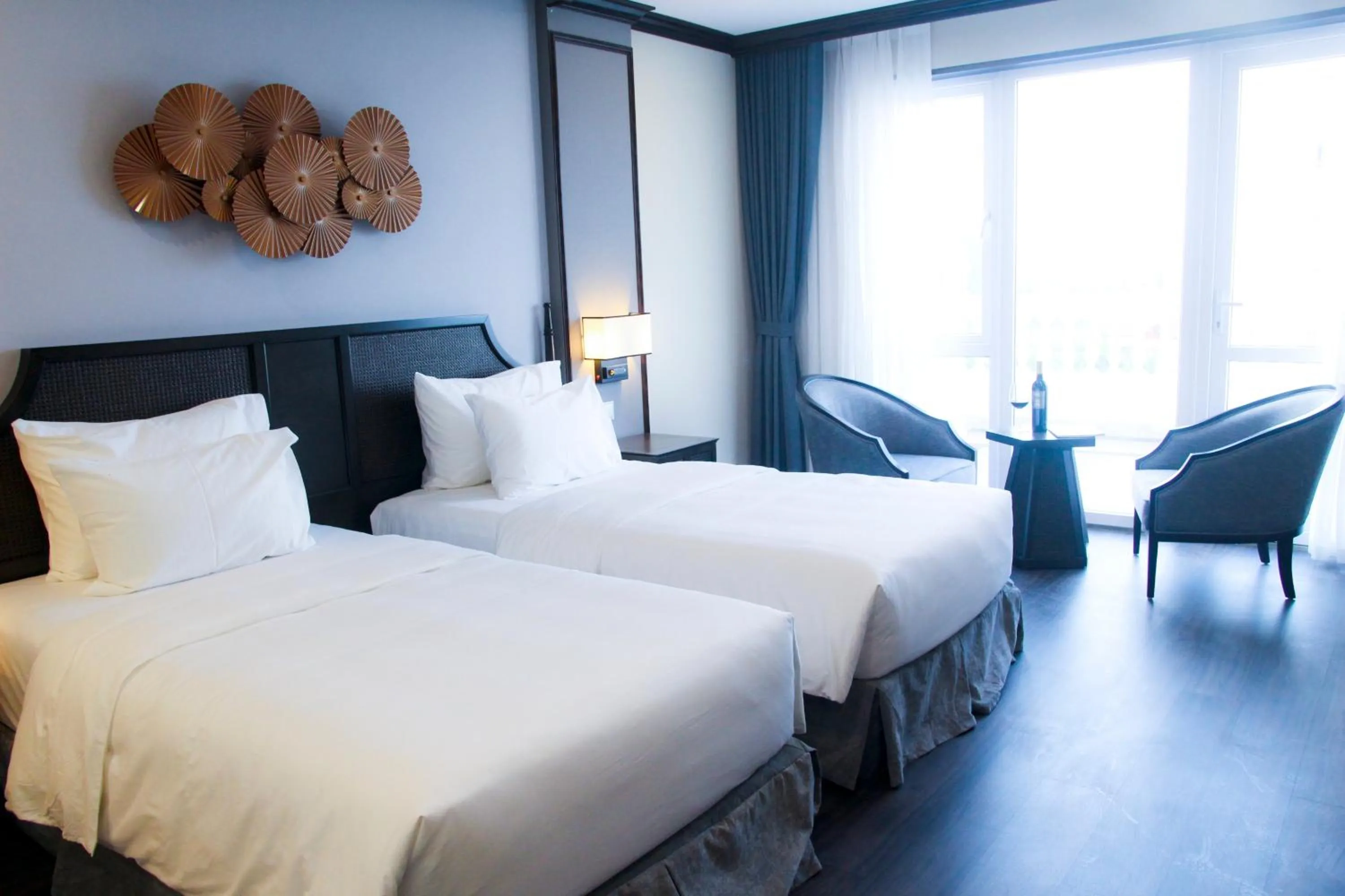 Bed in Ninh Binh Legend Hotel