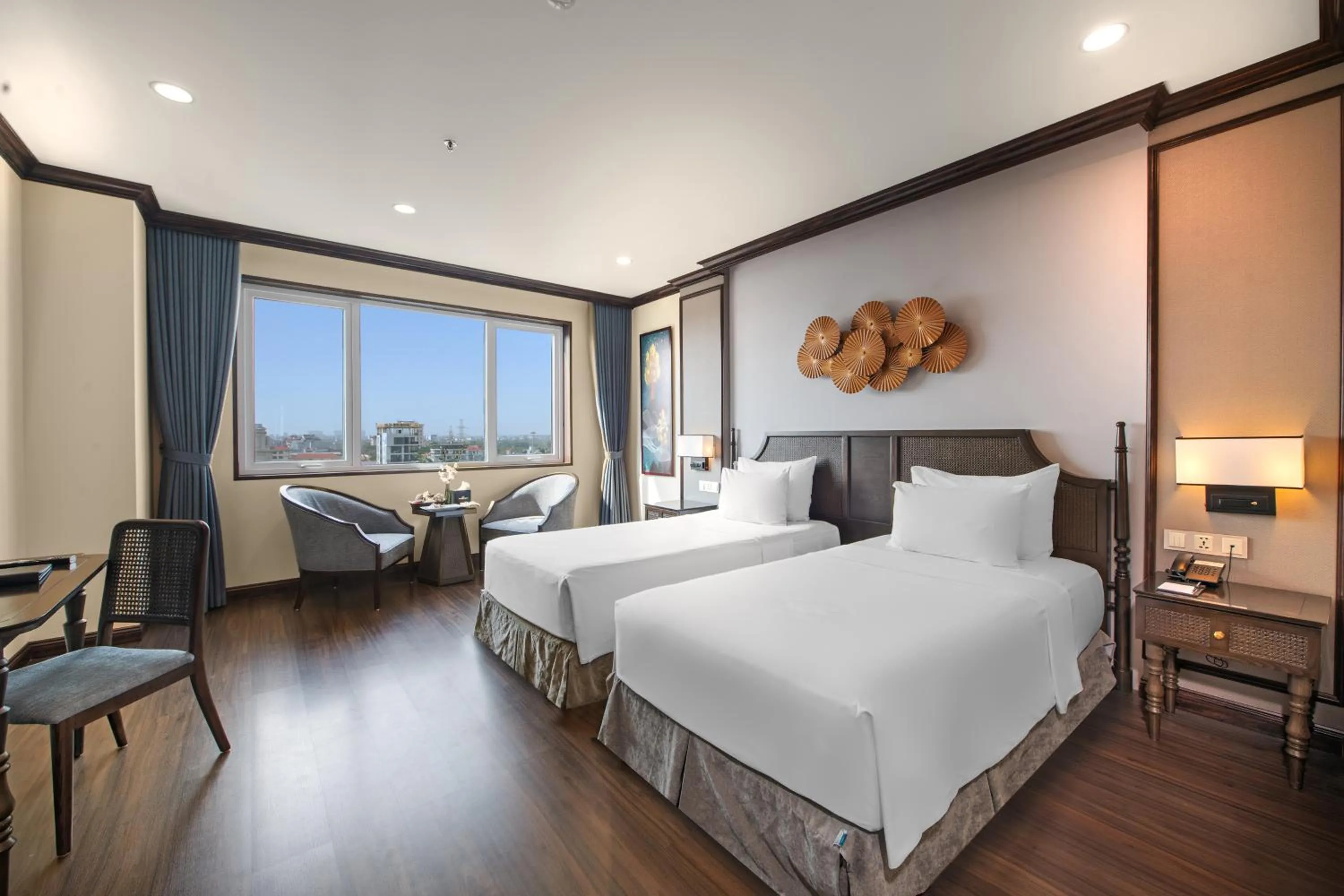 Bed in Ninh Binh Legend Hotel