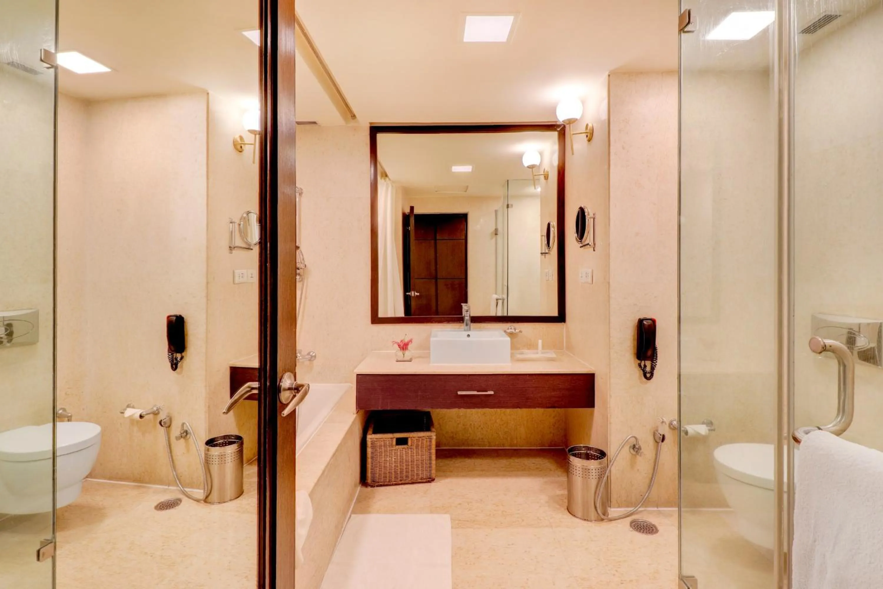 Bathroom in Sunday Hotel by CheckIn Jaipur