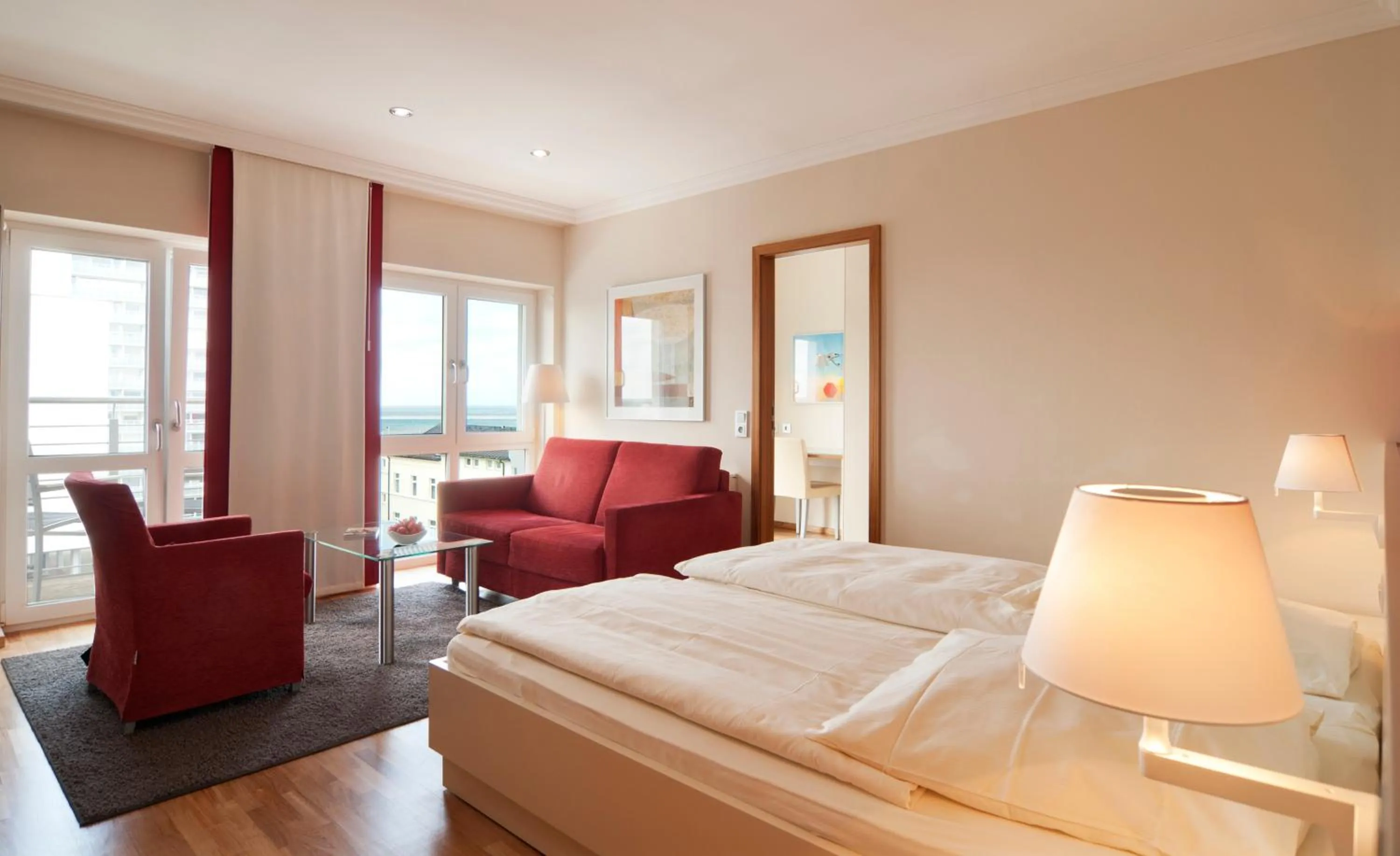 Decorative detail, Bed in Strandhotel Georgshöhe