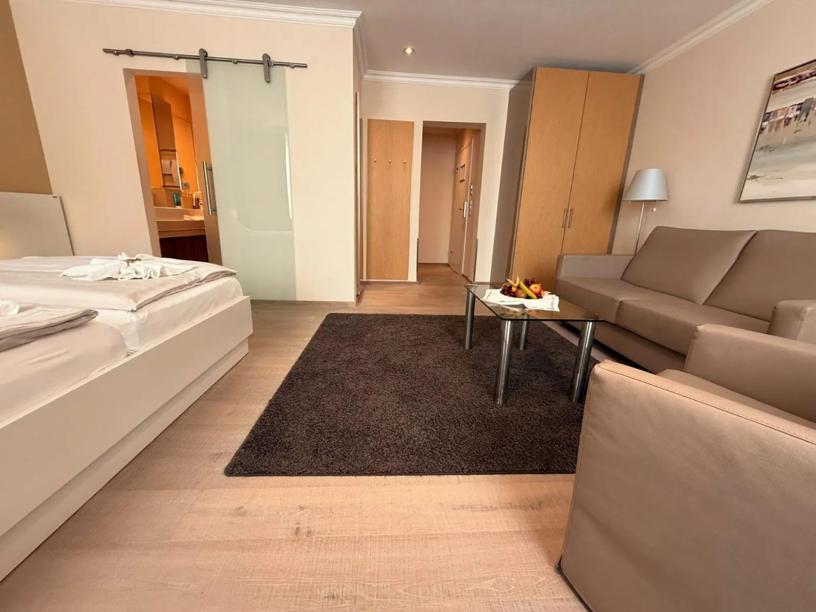 Bedroom, Bed in Strandhotel Georgshöhe