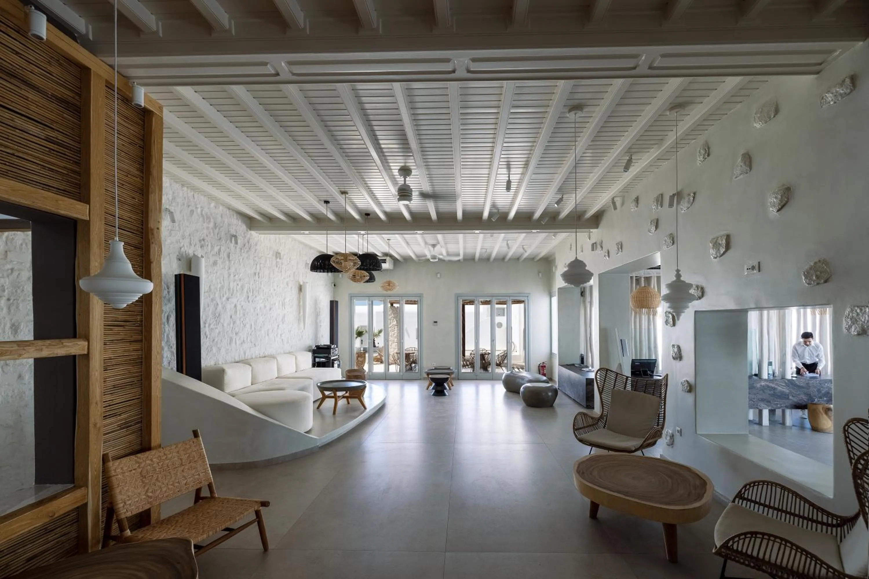 Lobby or reception in Poseidon Hotel Suites