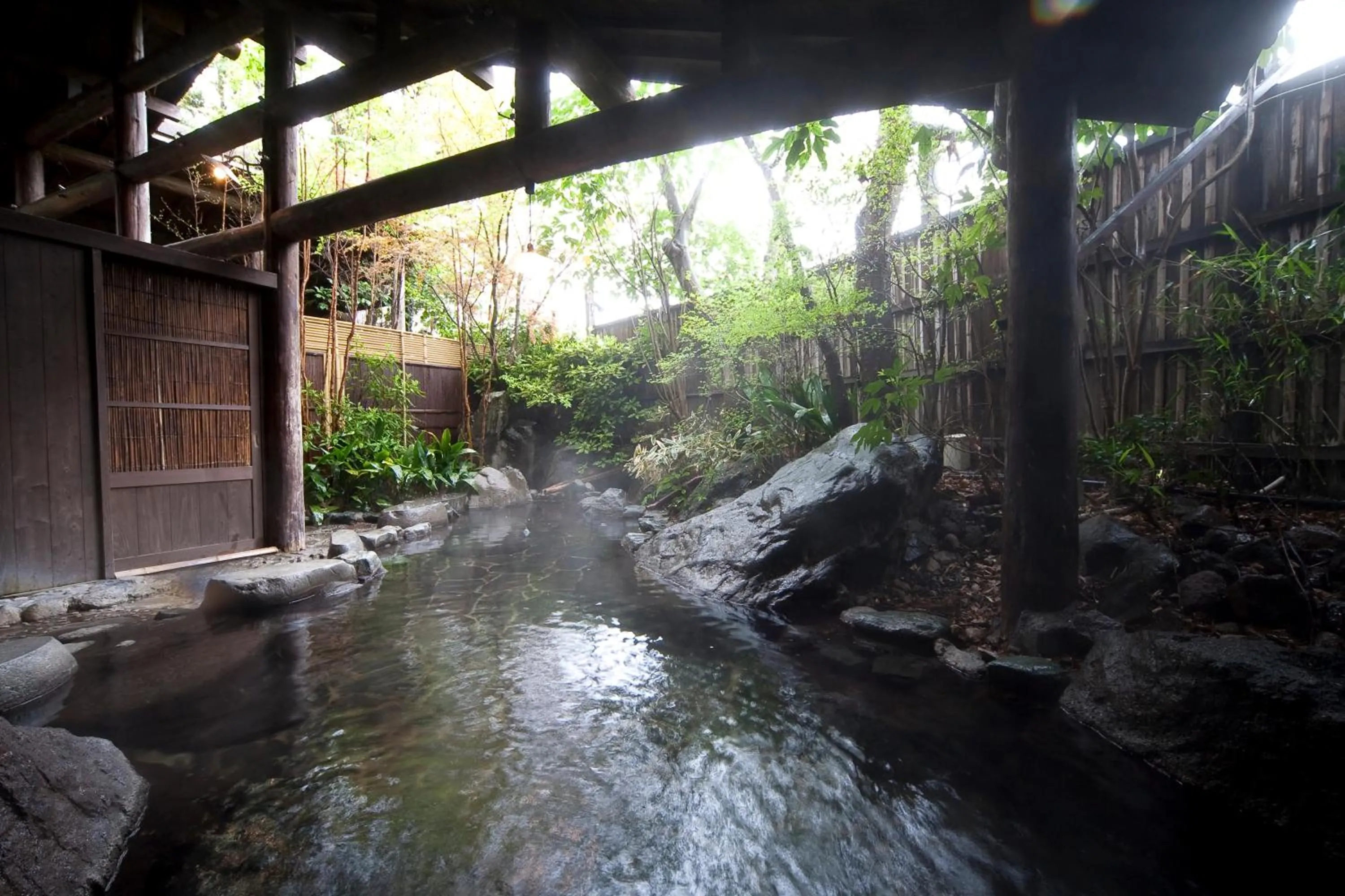 Open Air Bath in Hotaru no Yado Sendou