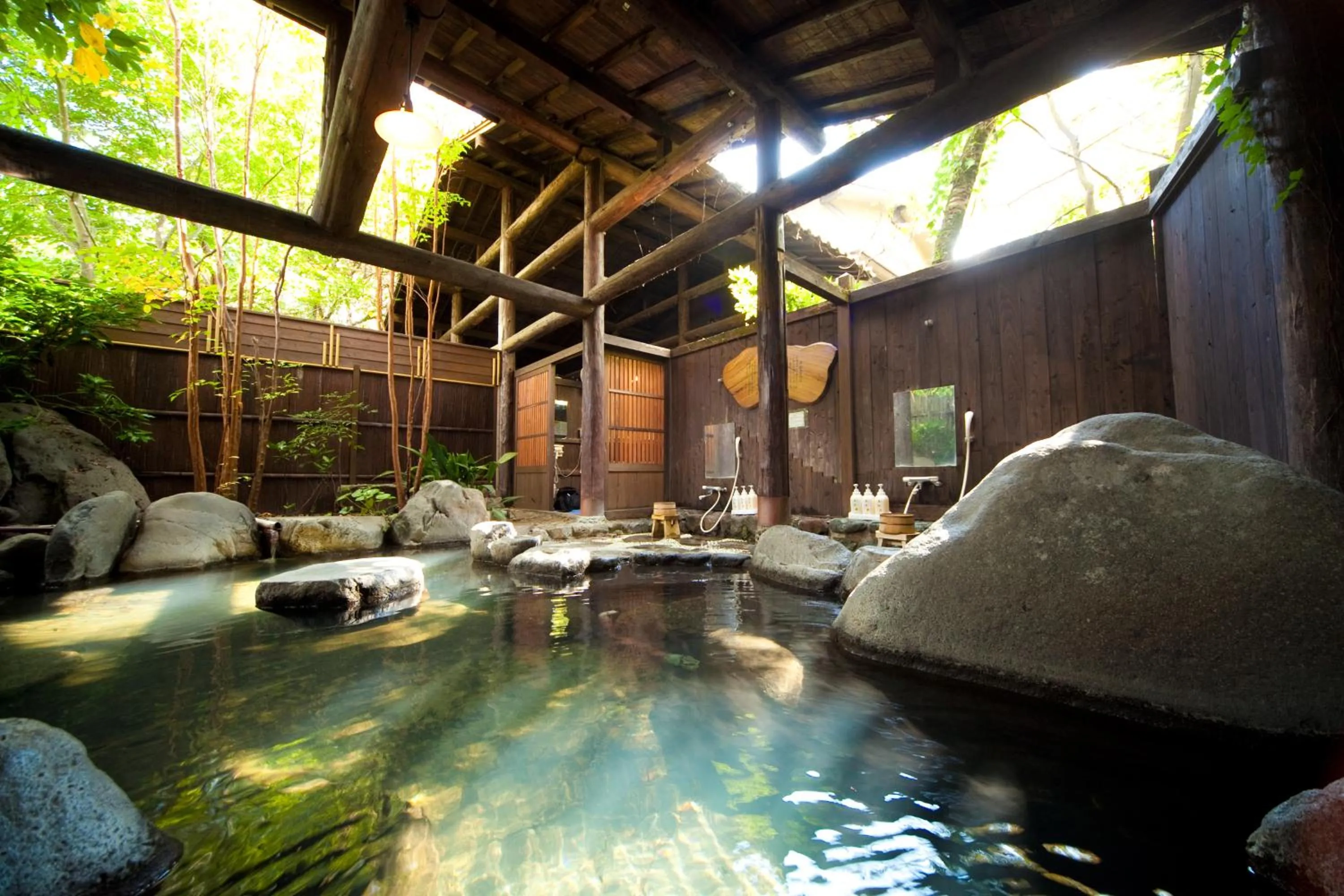 Open Air Bath in Hotaru no Yado Sendou