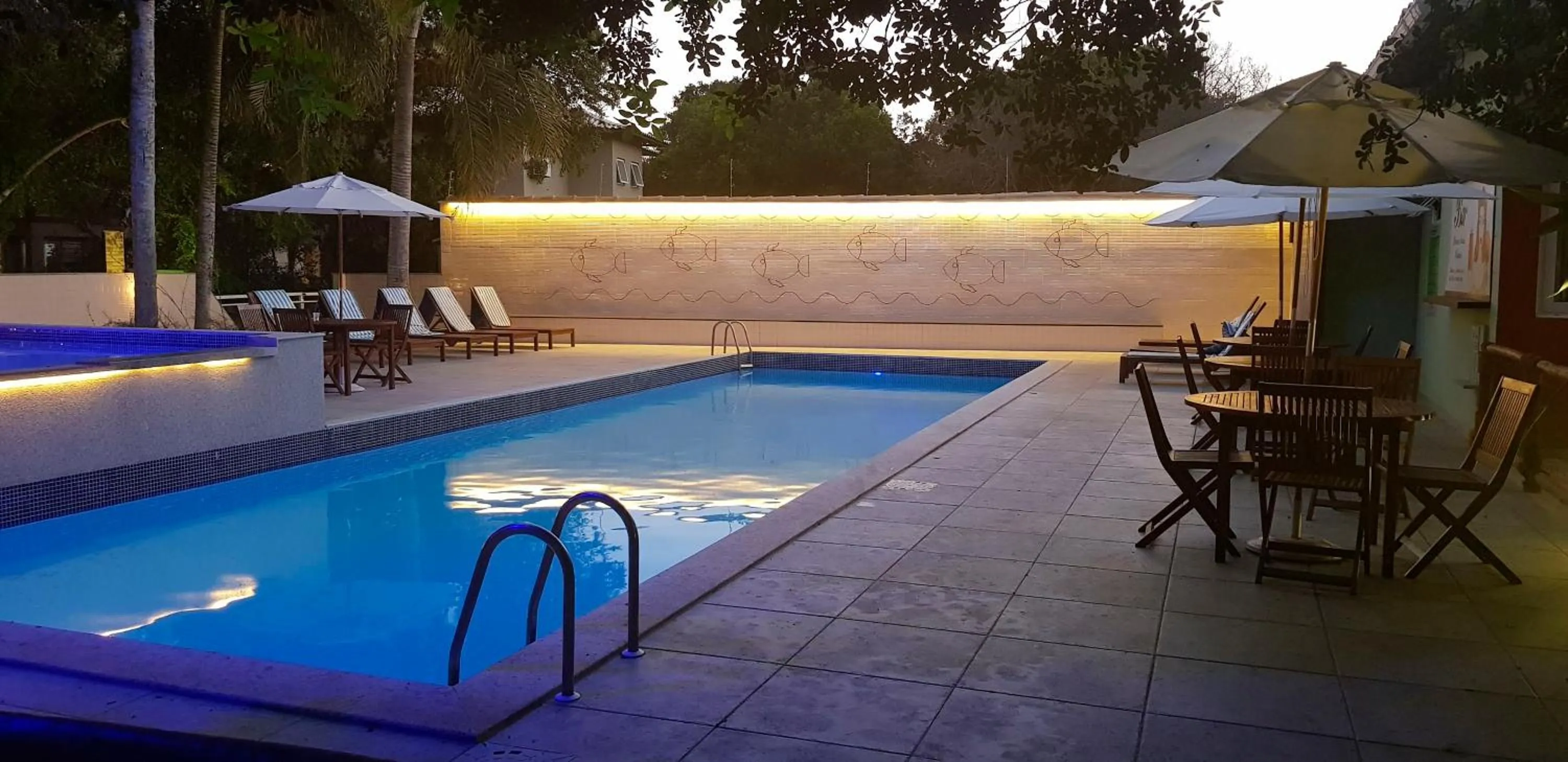 Swimming pool in Pousada Aguas Claras