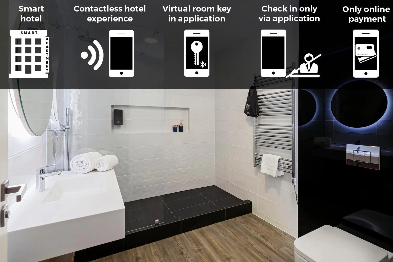 Toilet in KViHotel Budapest - the smart hotel