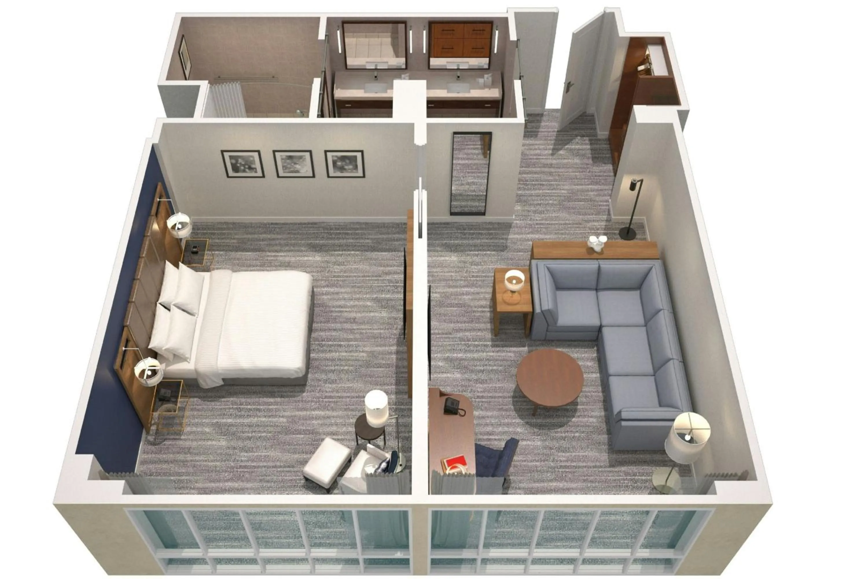 Bedroom, Bed in Boston Marriott Long Wharf