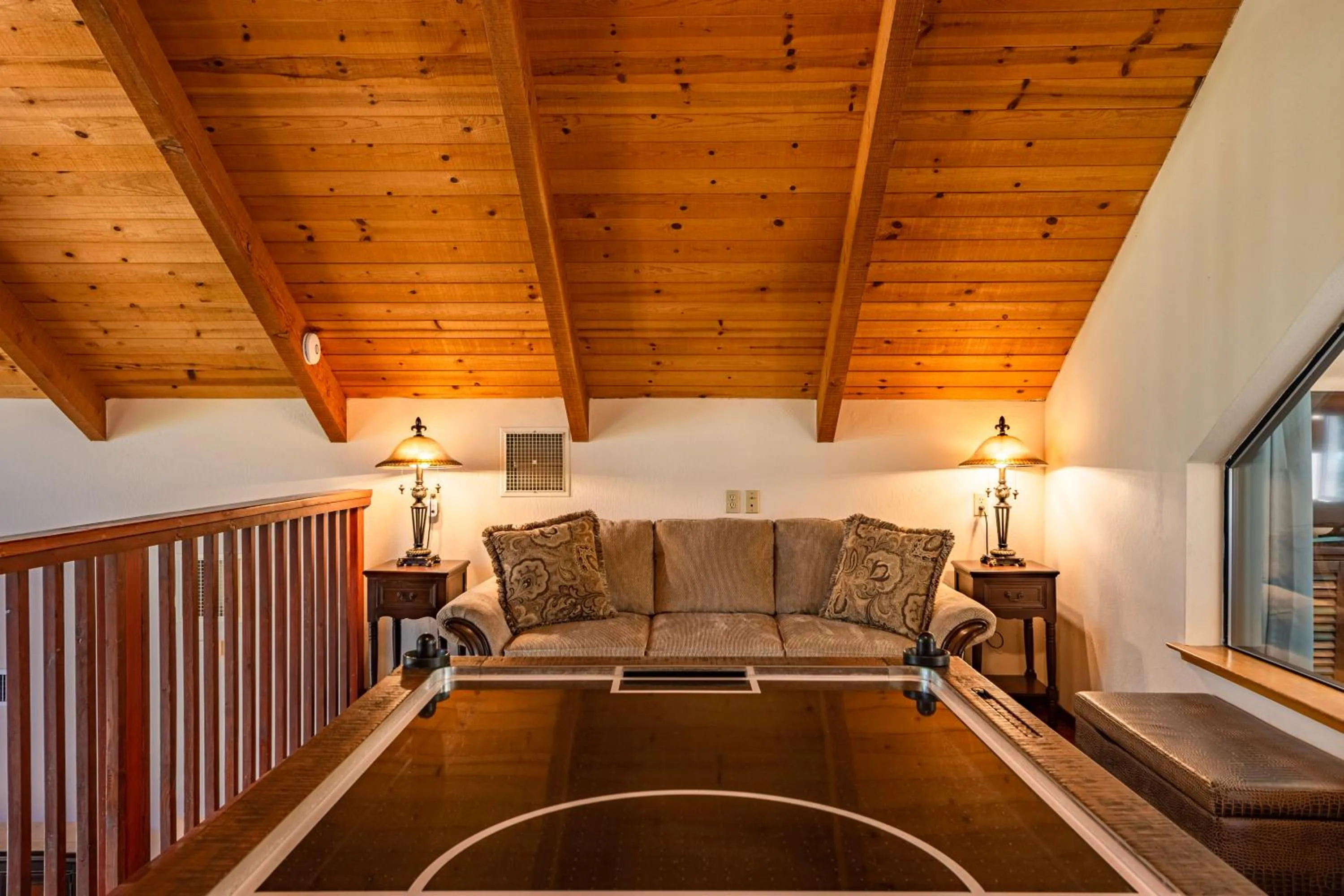 Seating area in Mountain View Playhouse Near Yosemite & Bass Lake