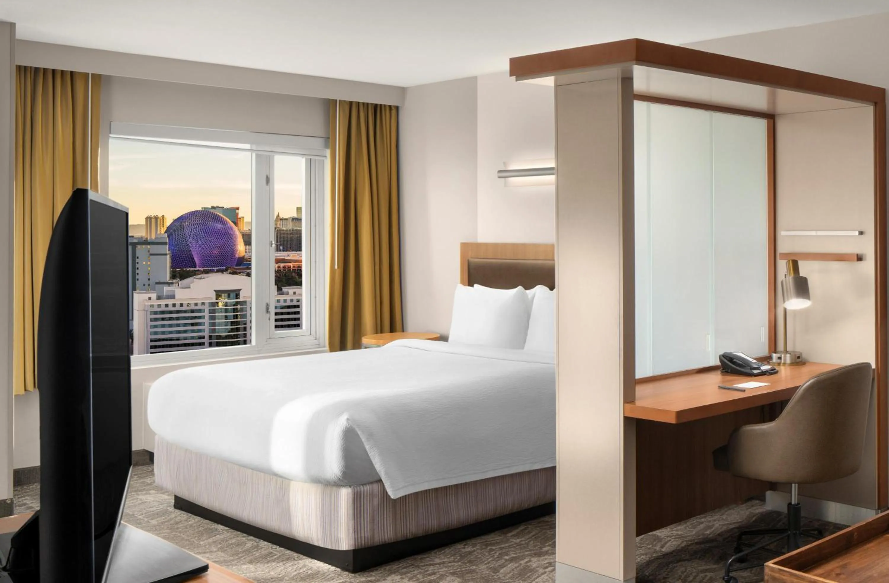 Bedroom, Bed in SpringHill Suites by Marriott Las Vegas Convention Center