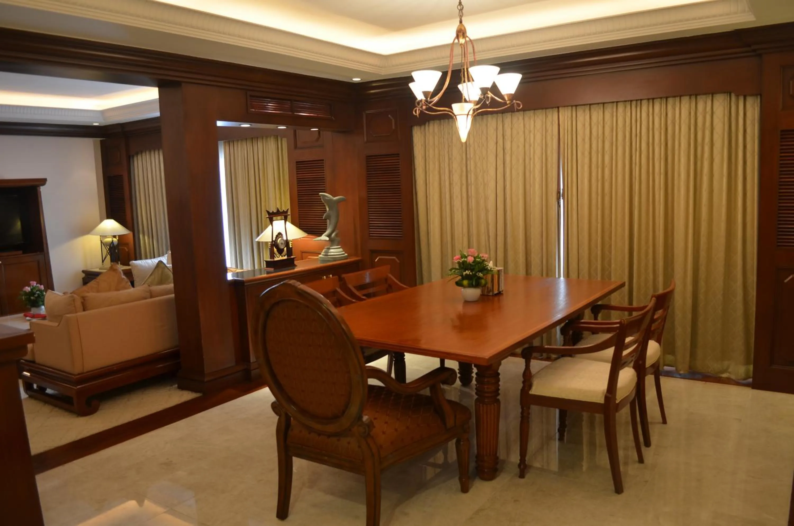 Seating area in Hotel Cambodiana