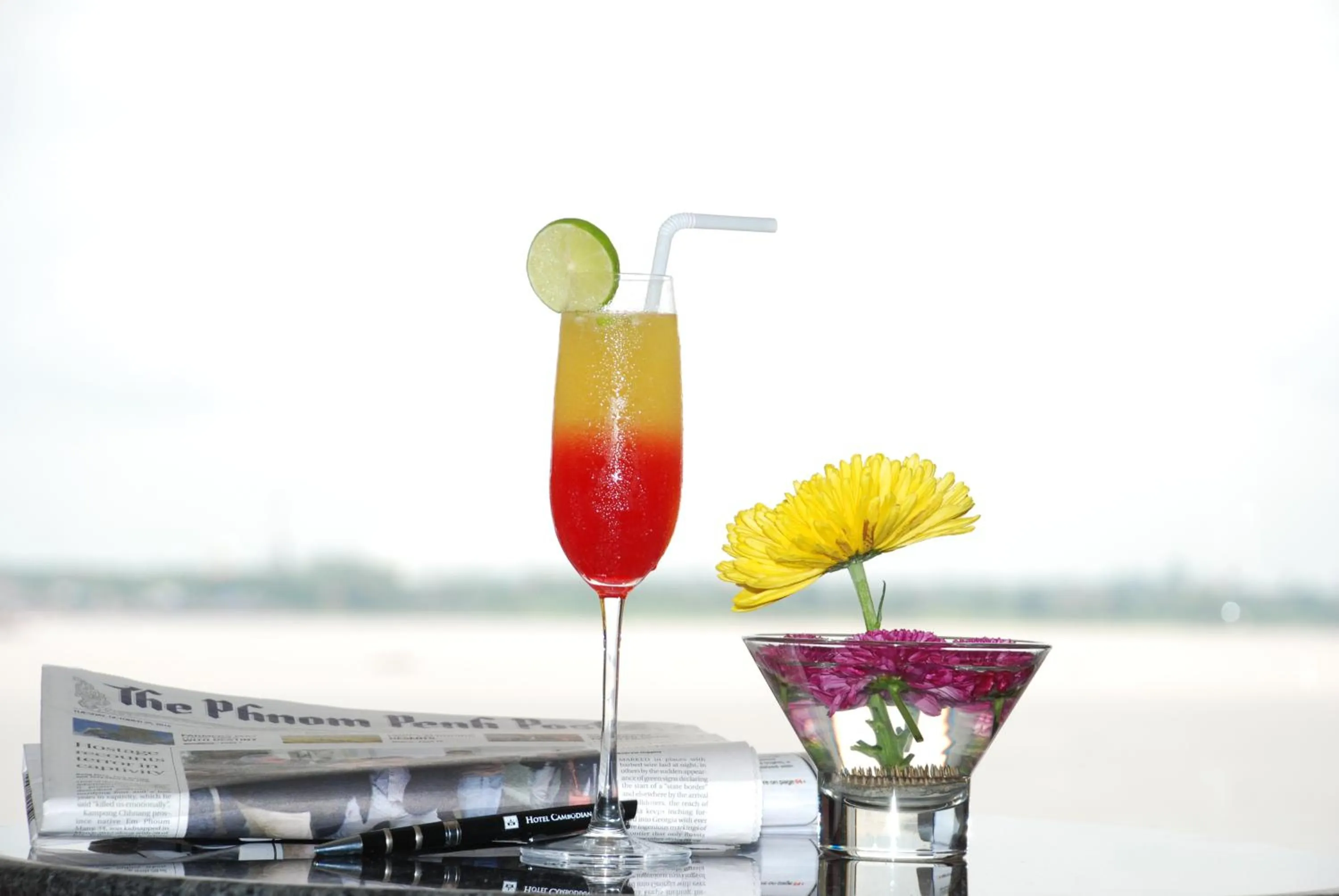 Drinks in Hotel Cambodiana