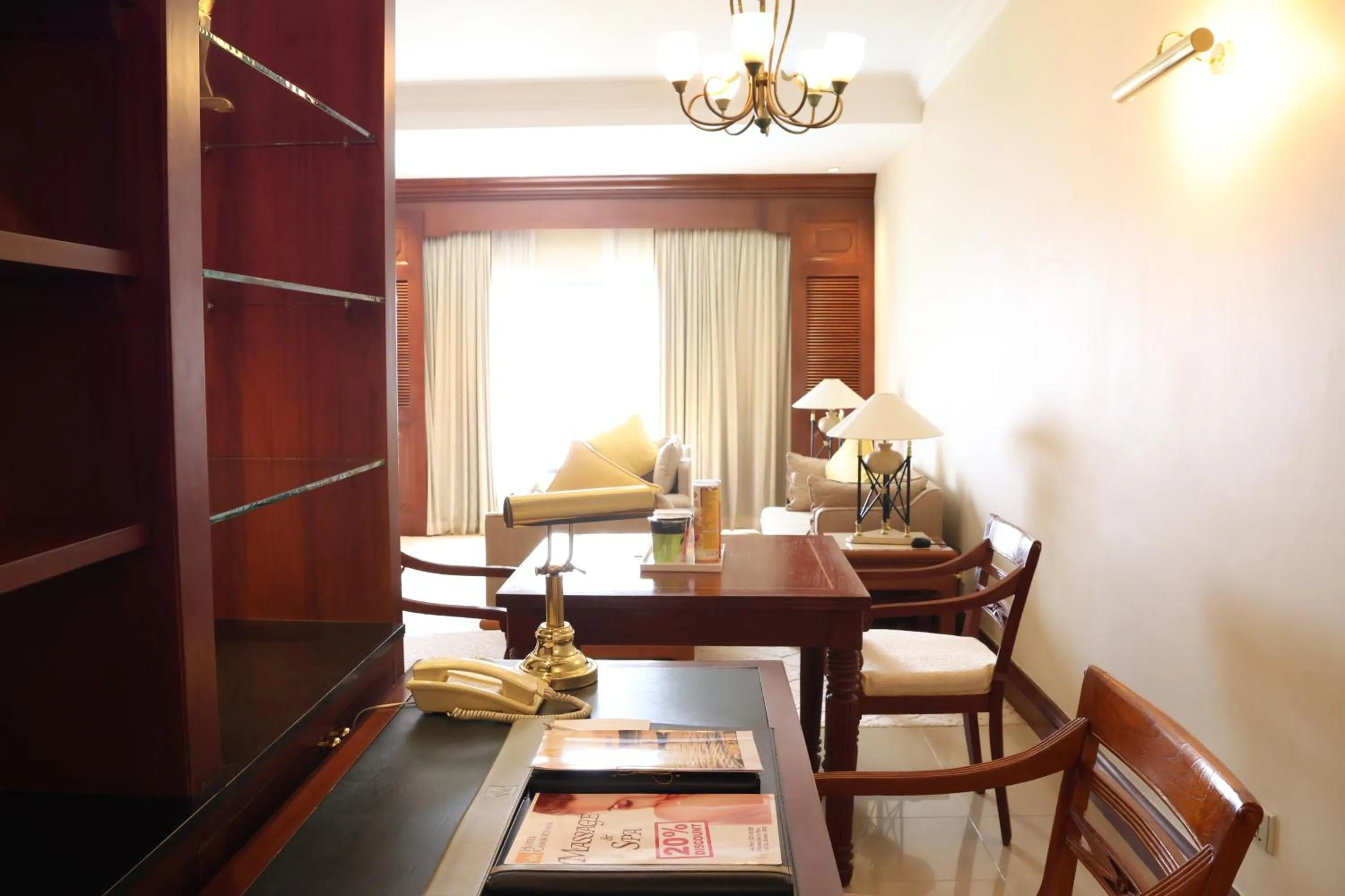 Living room in Hotel Cambodiana