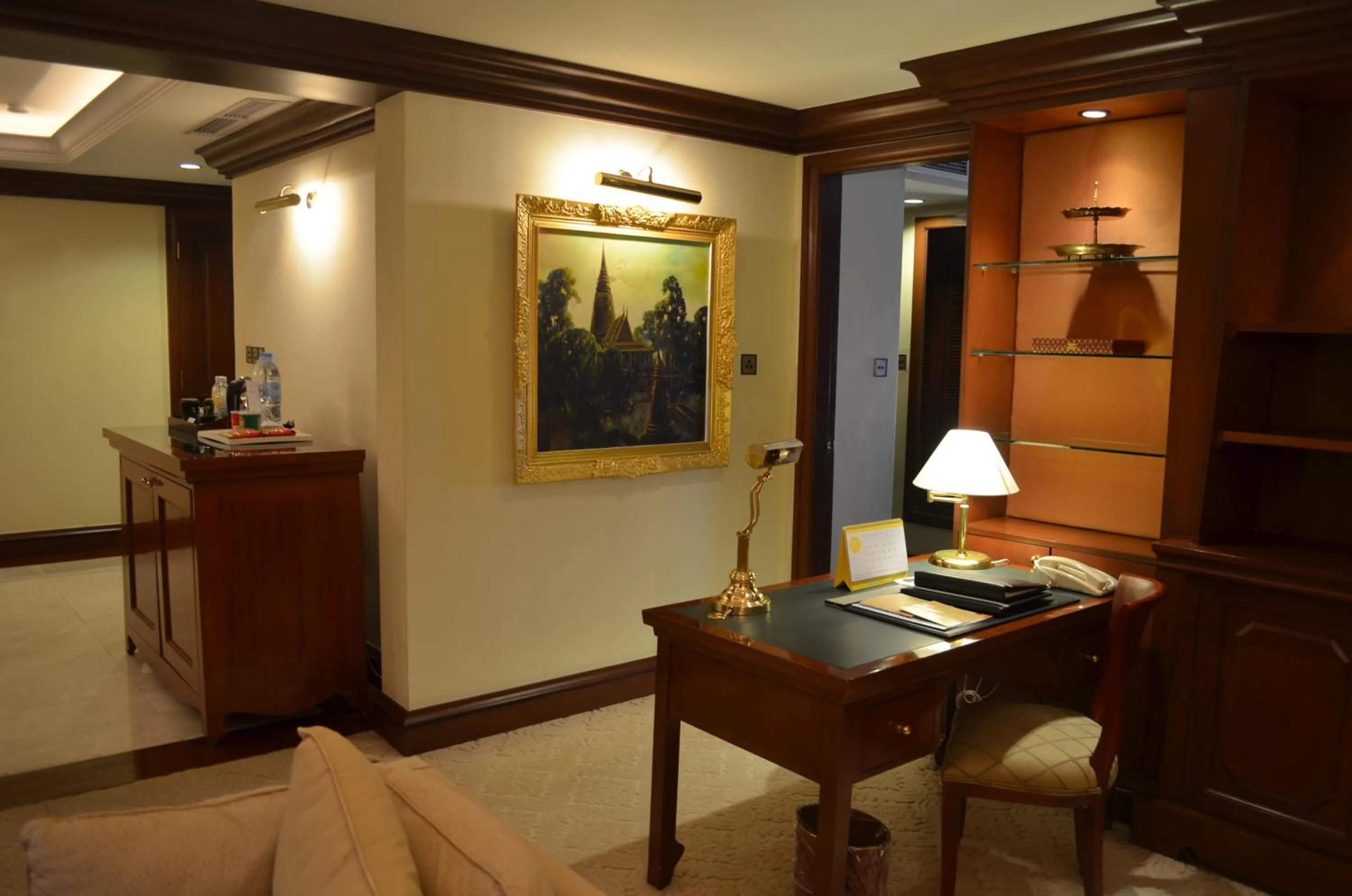 Seating area in Hotel Cambodiana