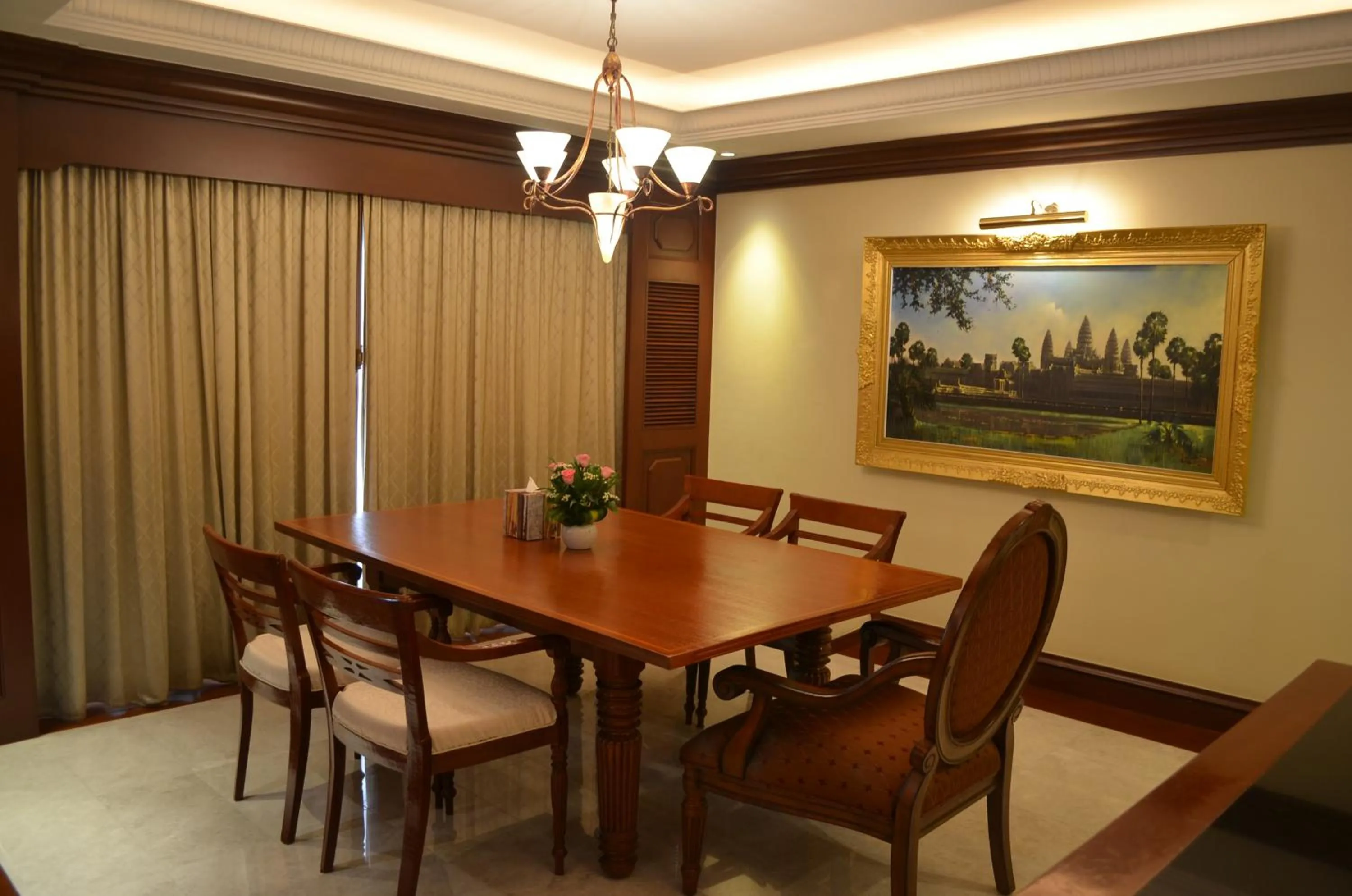 Seating area in Hotel Cambodiana