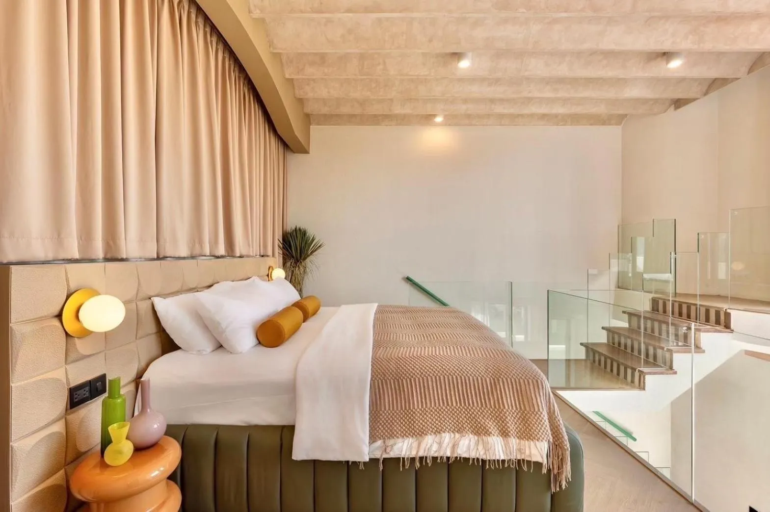 Bed in Maldives Beach Resort