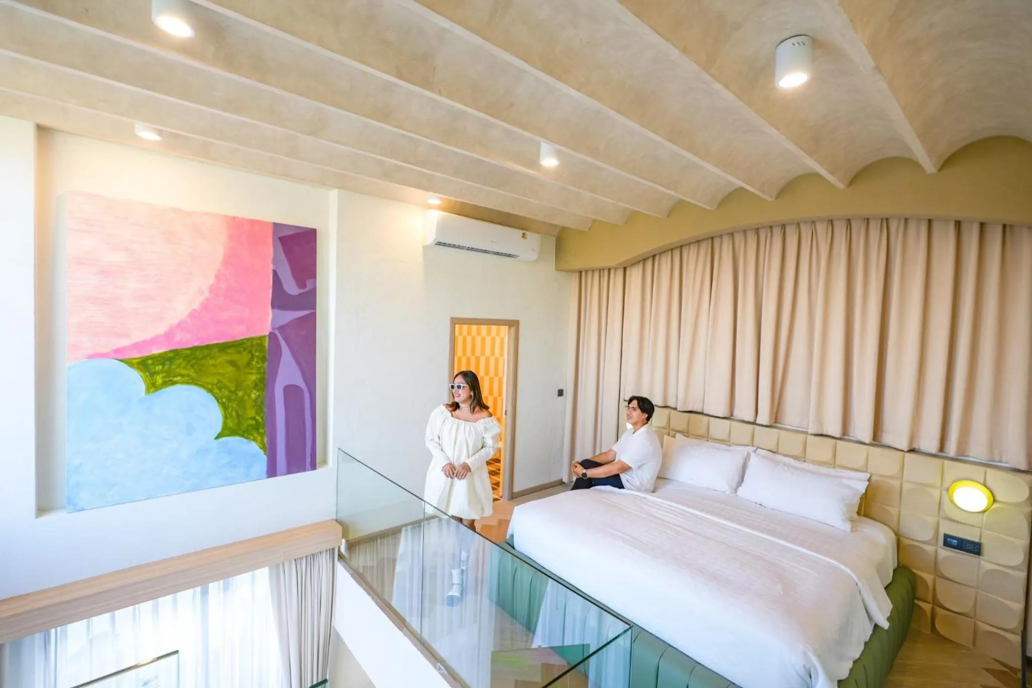 Bed in Maldives Beach Resort