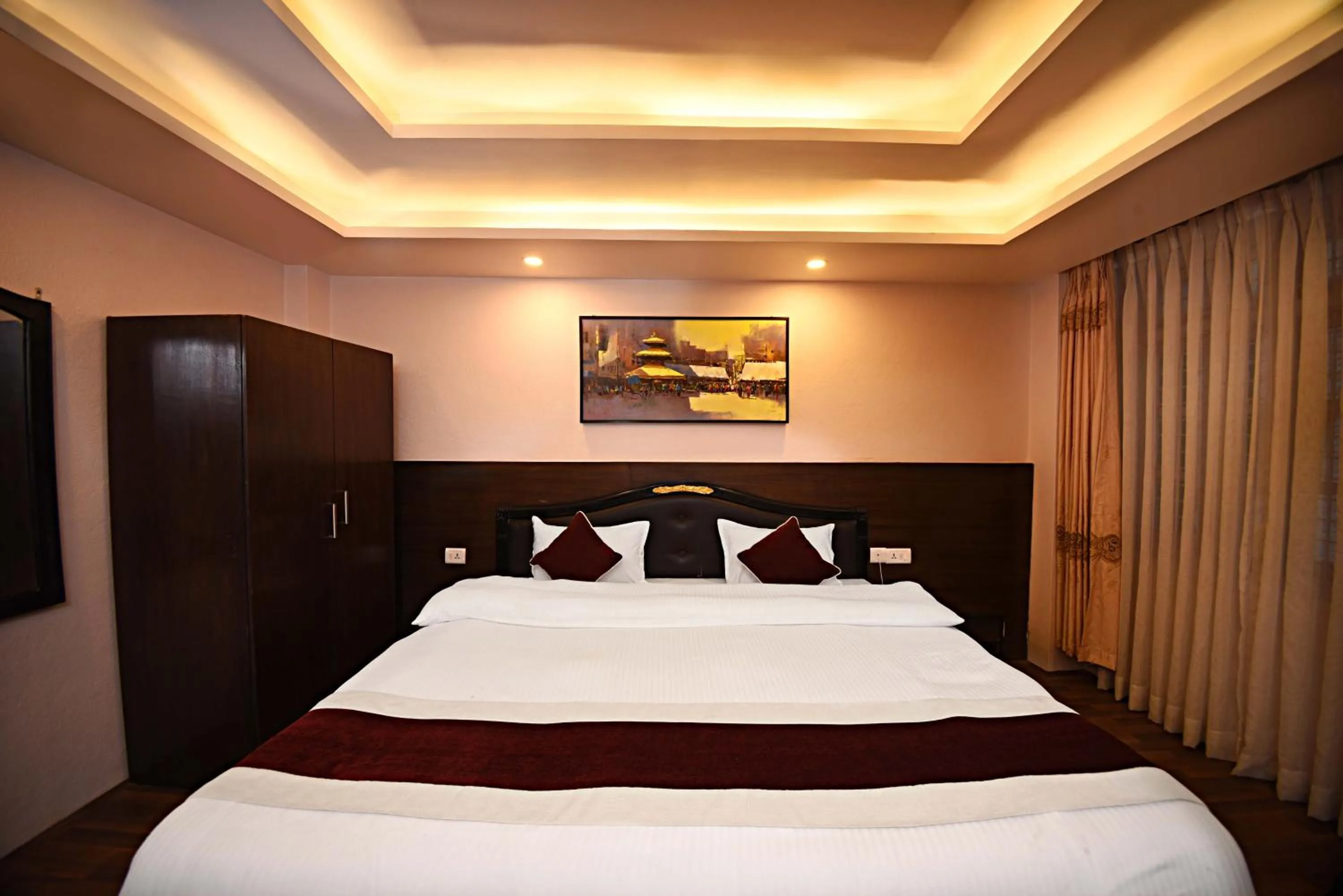 Bed in Greatwall International Hotel