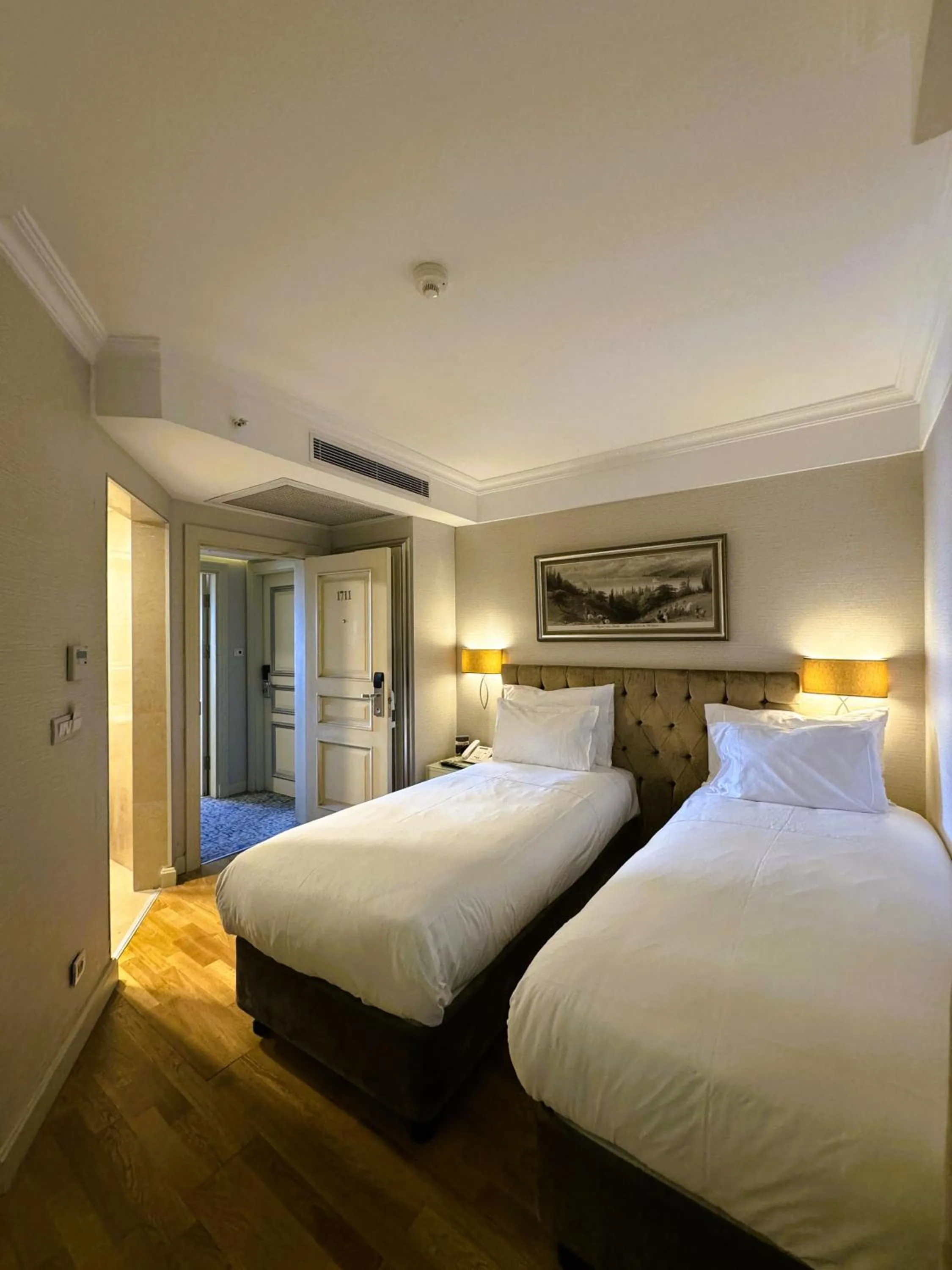 Bed in CVK Taksim Hotel Istanbul