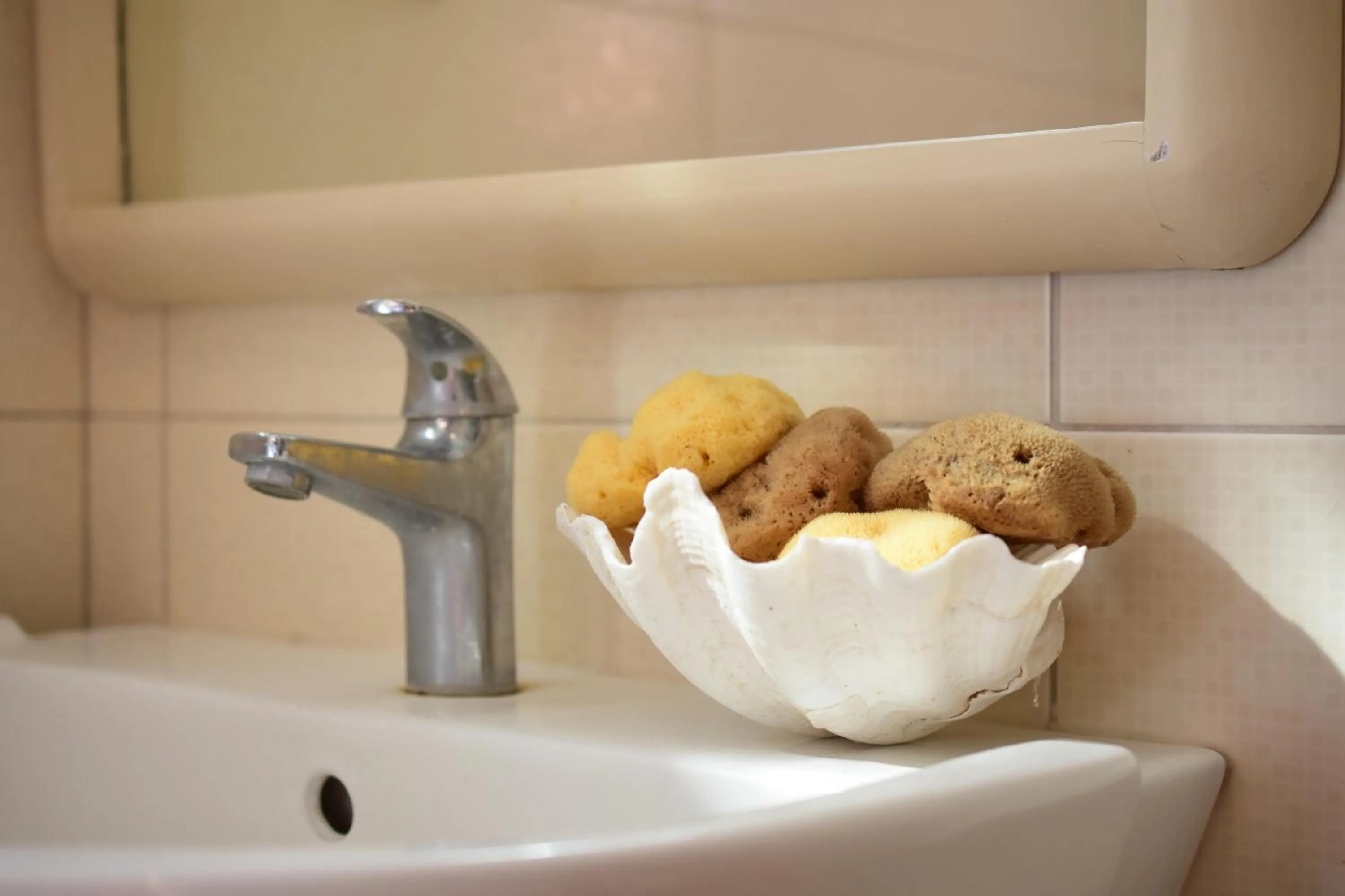 Bathroom in Apollonia Hotel