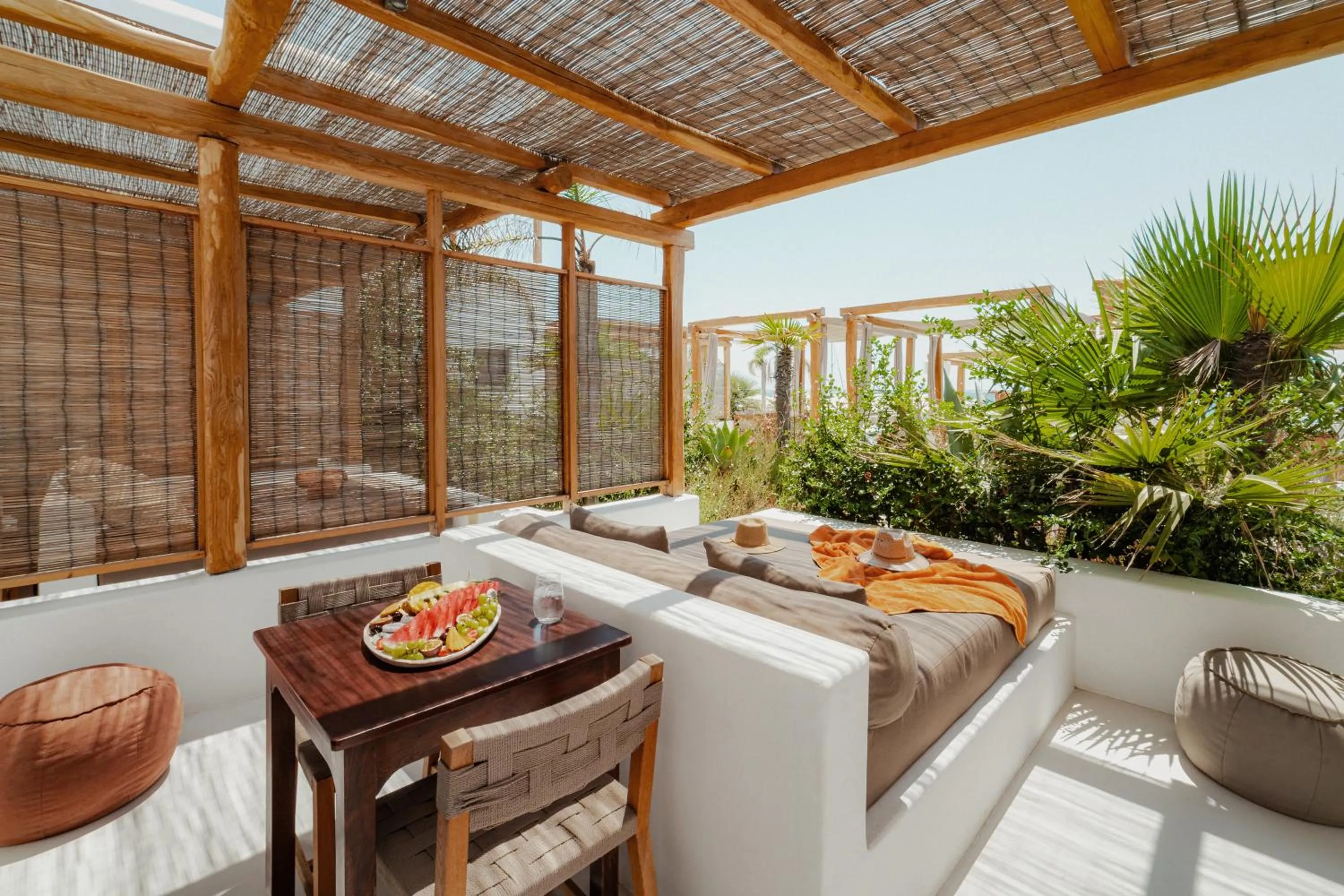 Seating area in Branco Mykonos