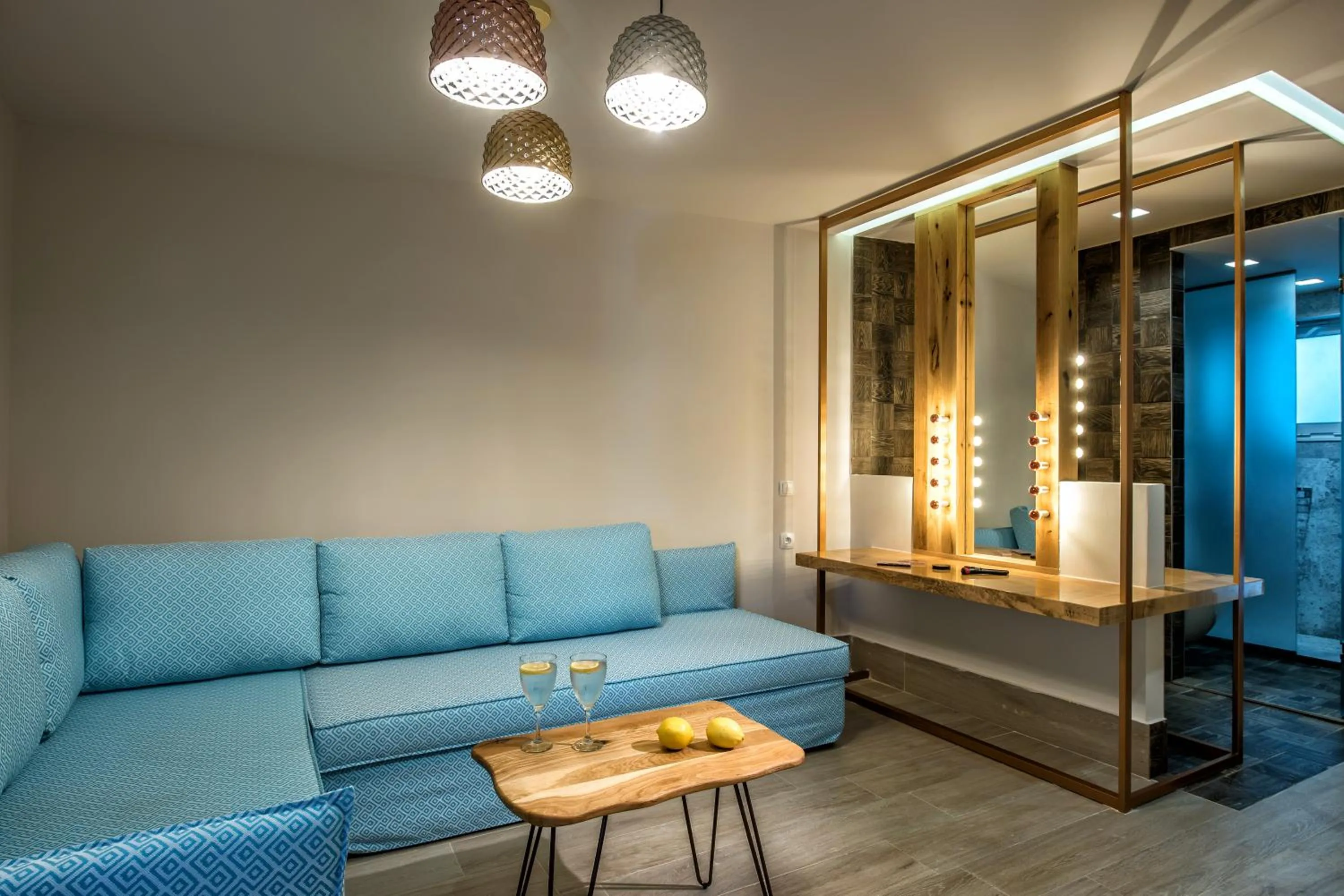 Living room in Senses Blue Boutique hotel