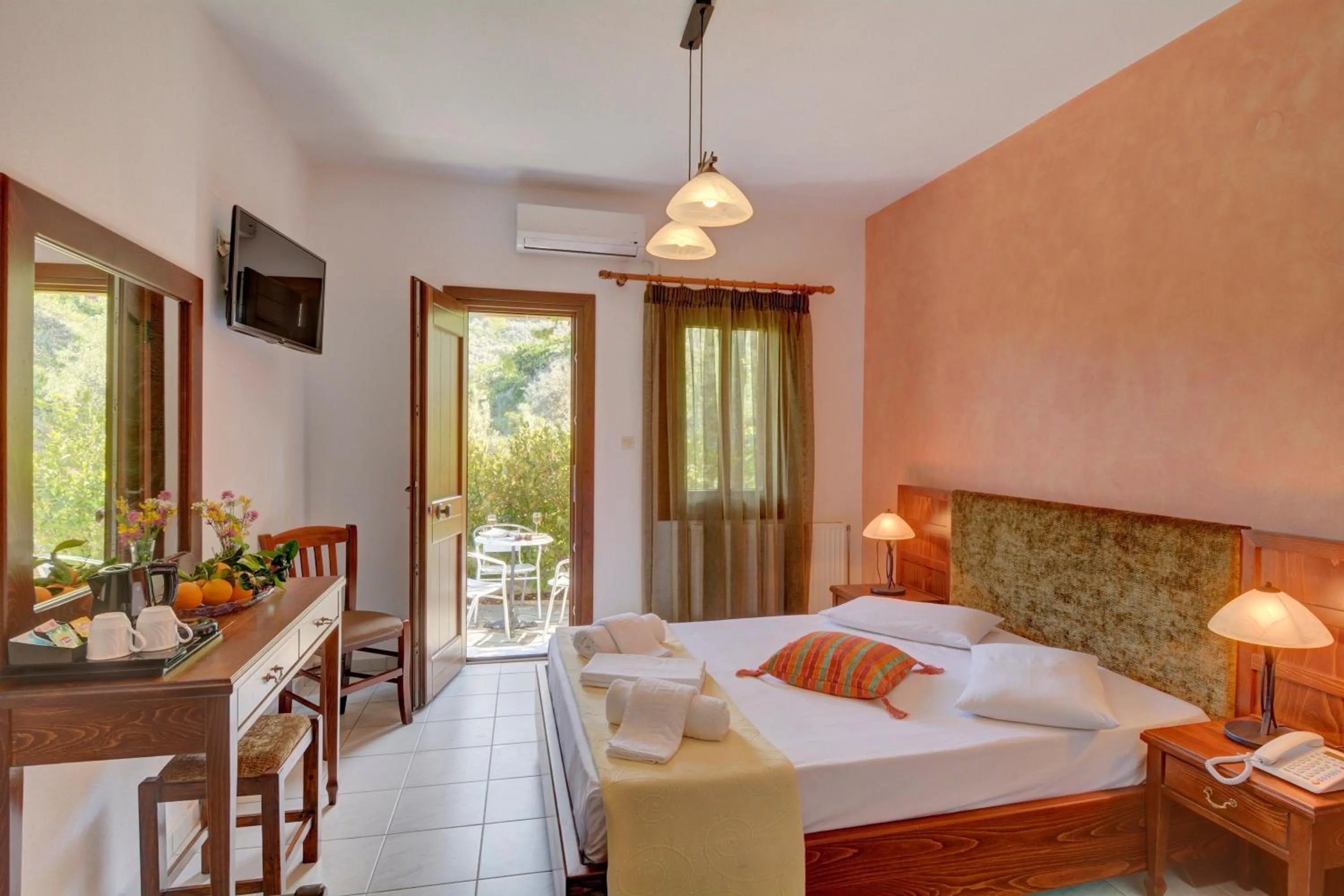 View (from property/room), Bed in Hotel Agnadi - Horefto