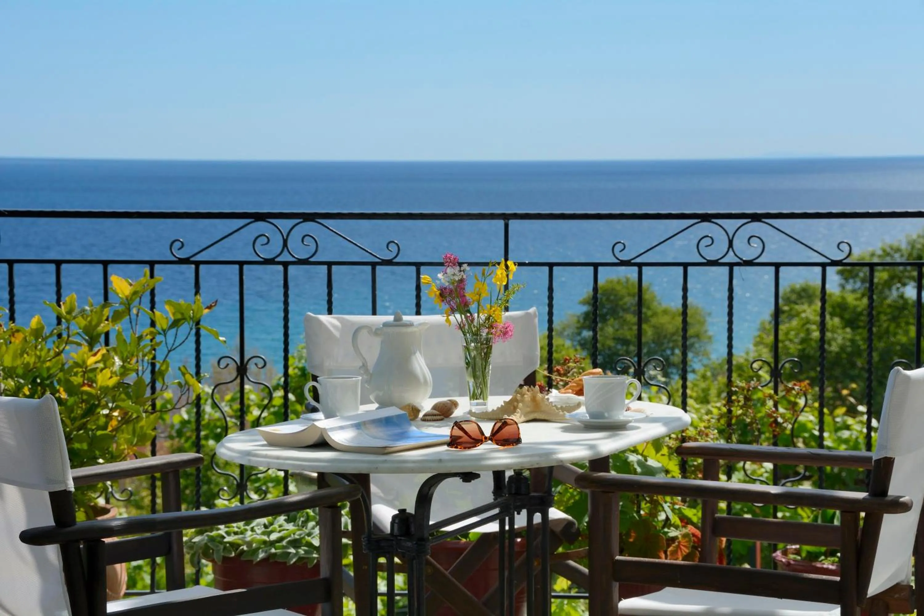 Balcony/Terrace in Hotel Agnadi - Horefto