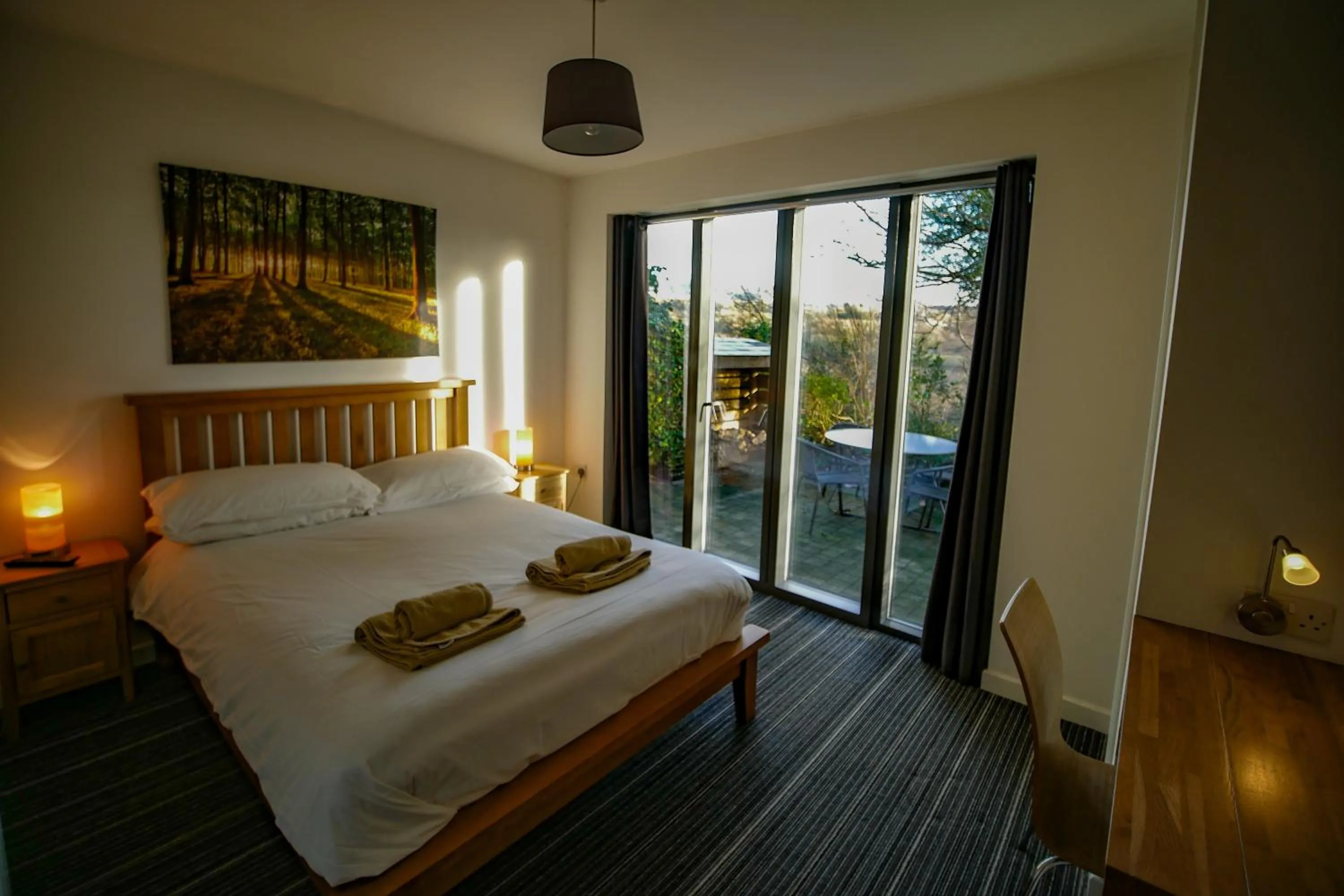 Bed in Beili Glas Cottage