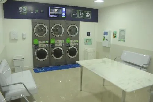 washing machine in Hotel Skalla - MELHOR CUSTO BENEFICIO