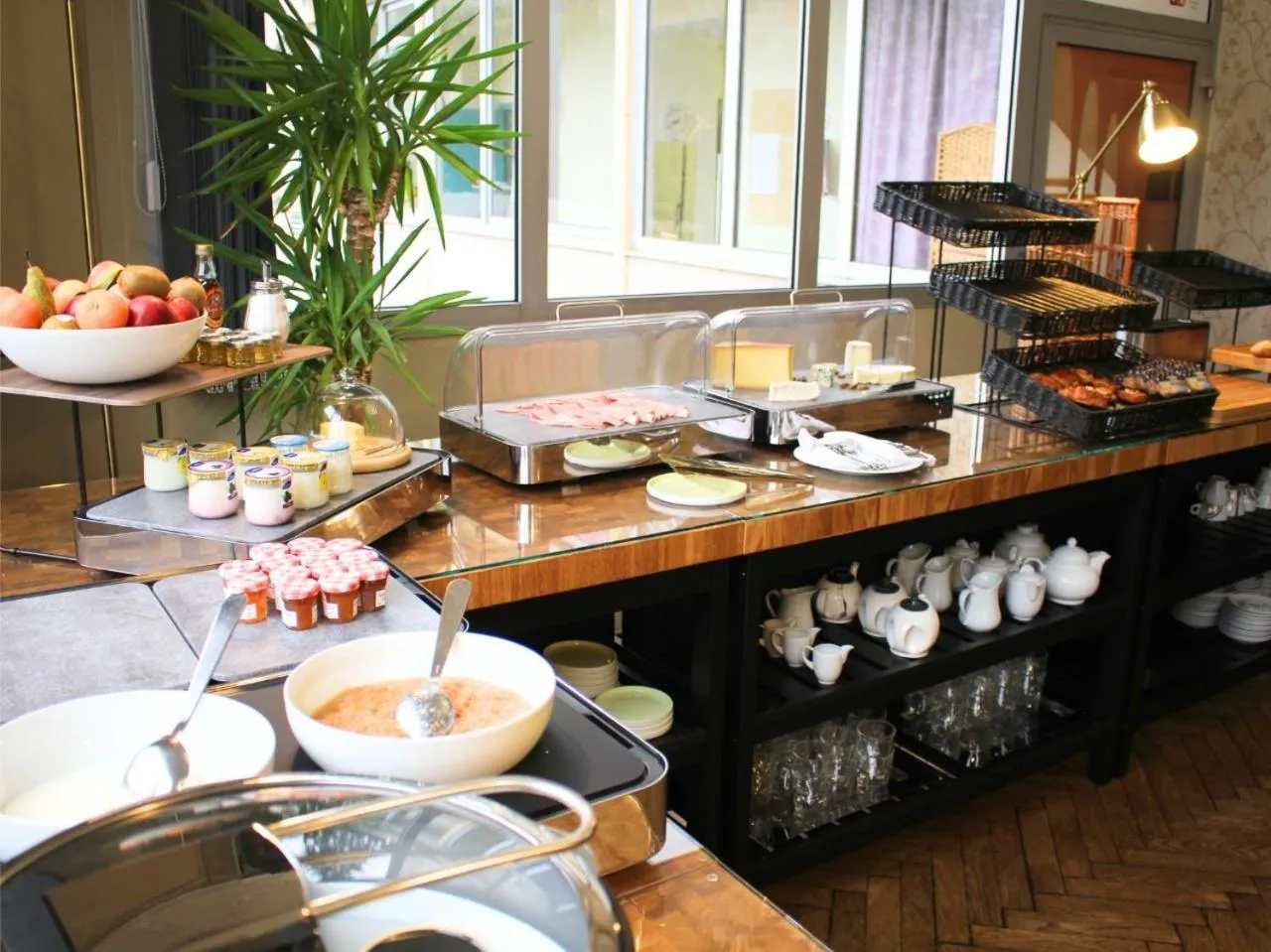 Buffet breakfast in Grand Hôtel de Bourbon-Lancy - Spa et Restaurant - Logis