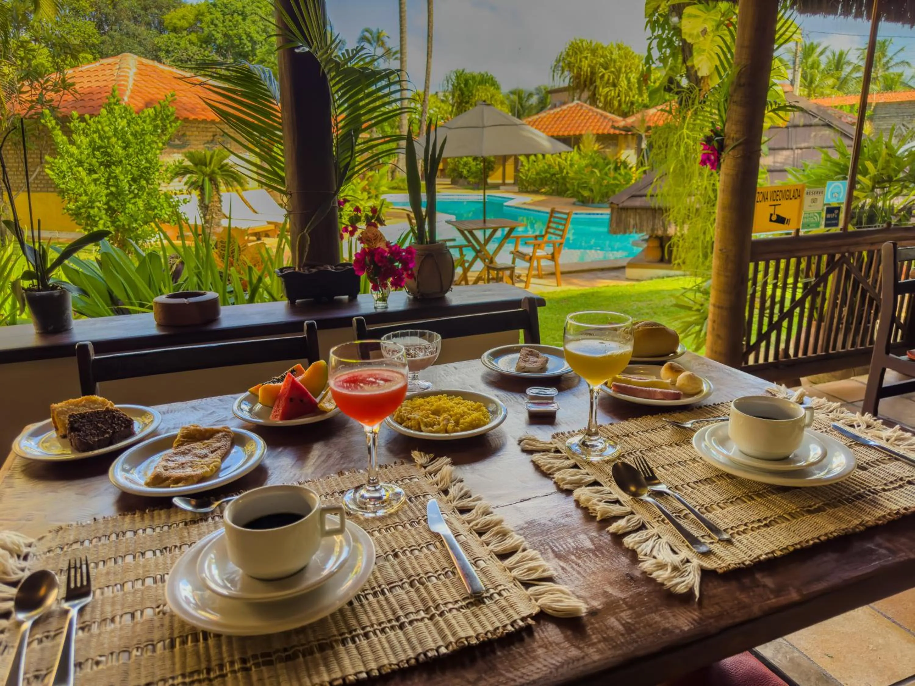 Patio in Pousada Berro do Jeguy