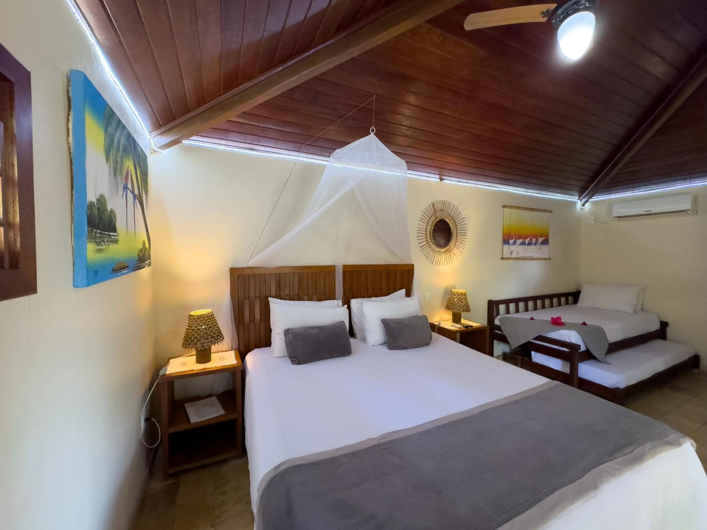 Bed in Pousada Berro do Jeguy