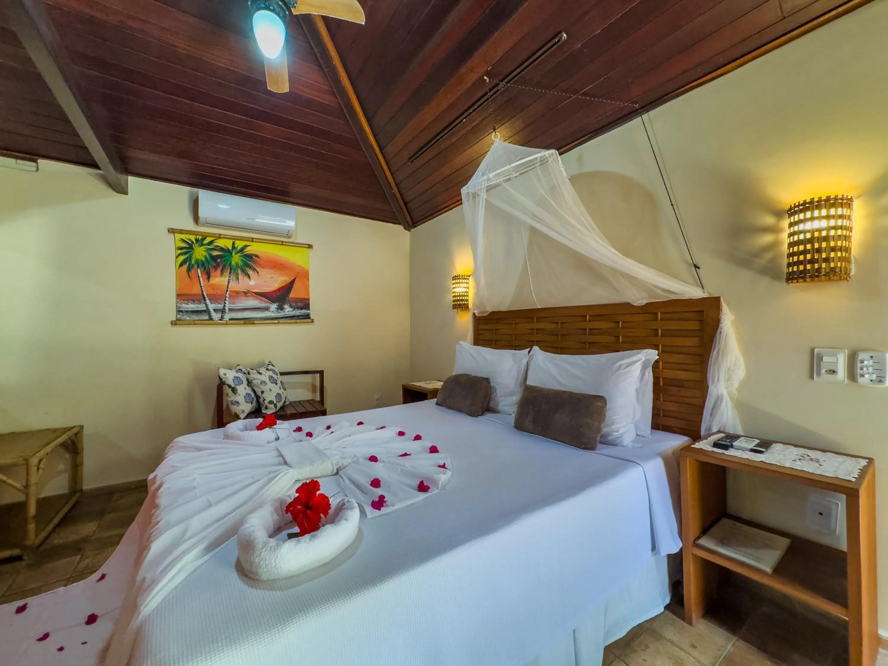 Bed in Pousada Berro do Jeguy