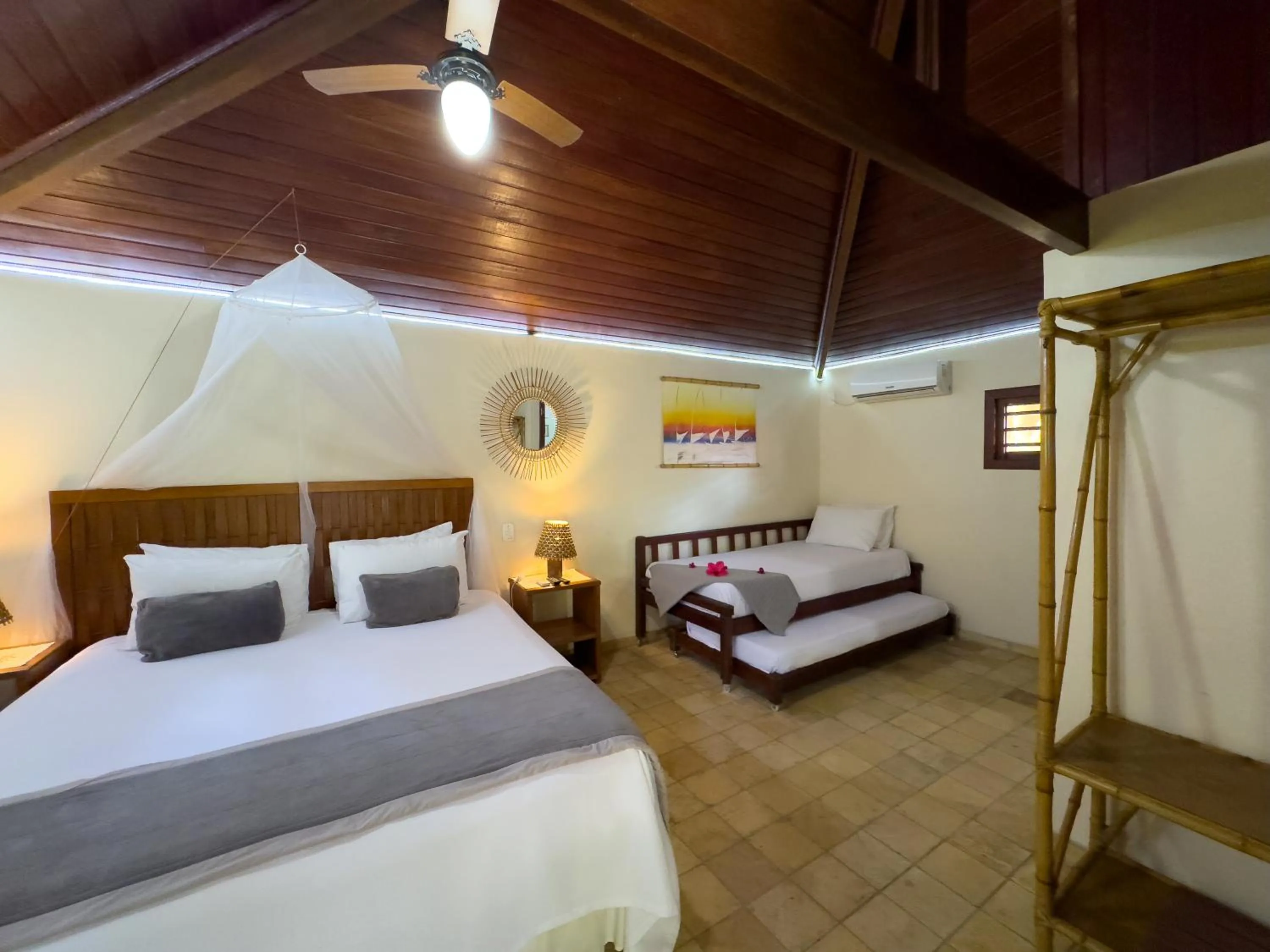 Bed in Pousada Berro do Jeguy