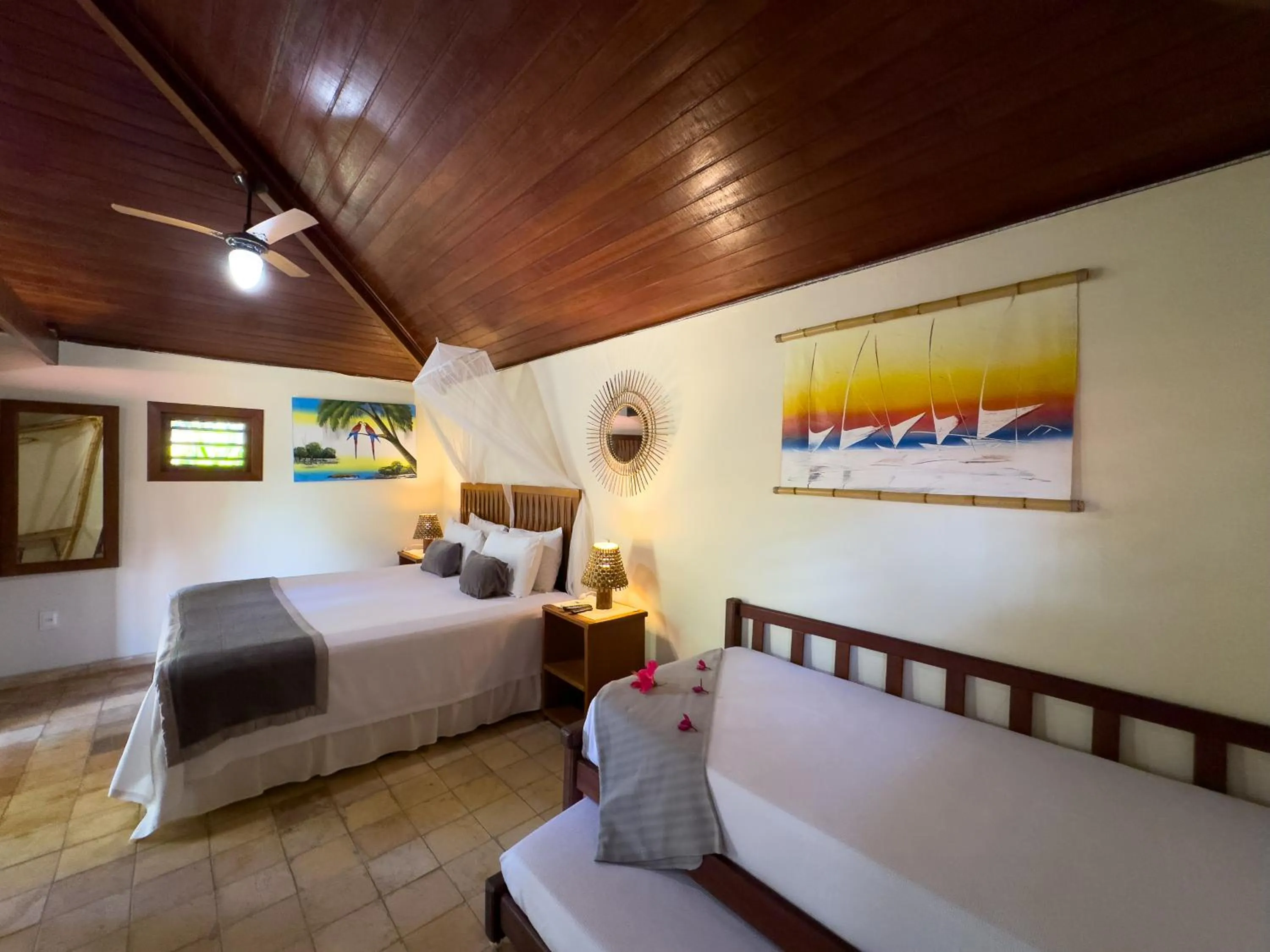 Bed in Pousada Berro do Jeguy