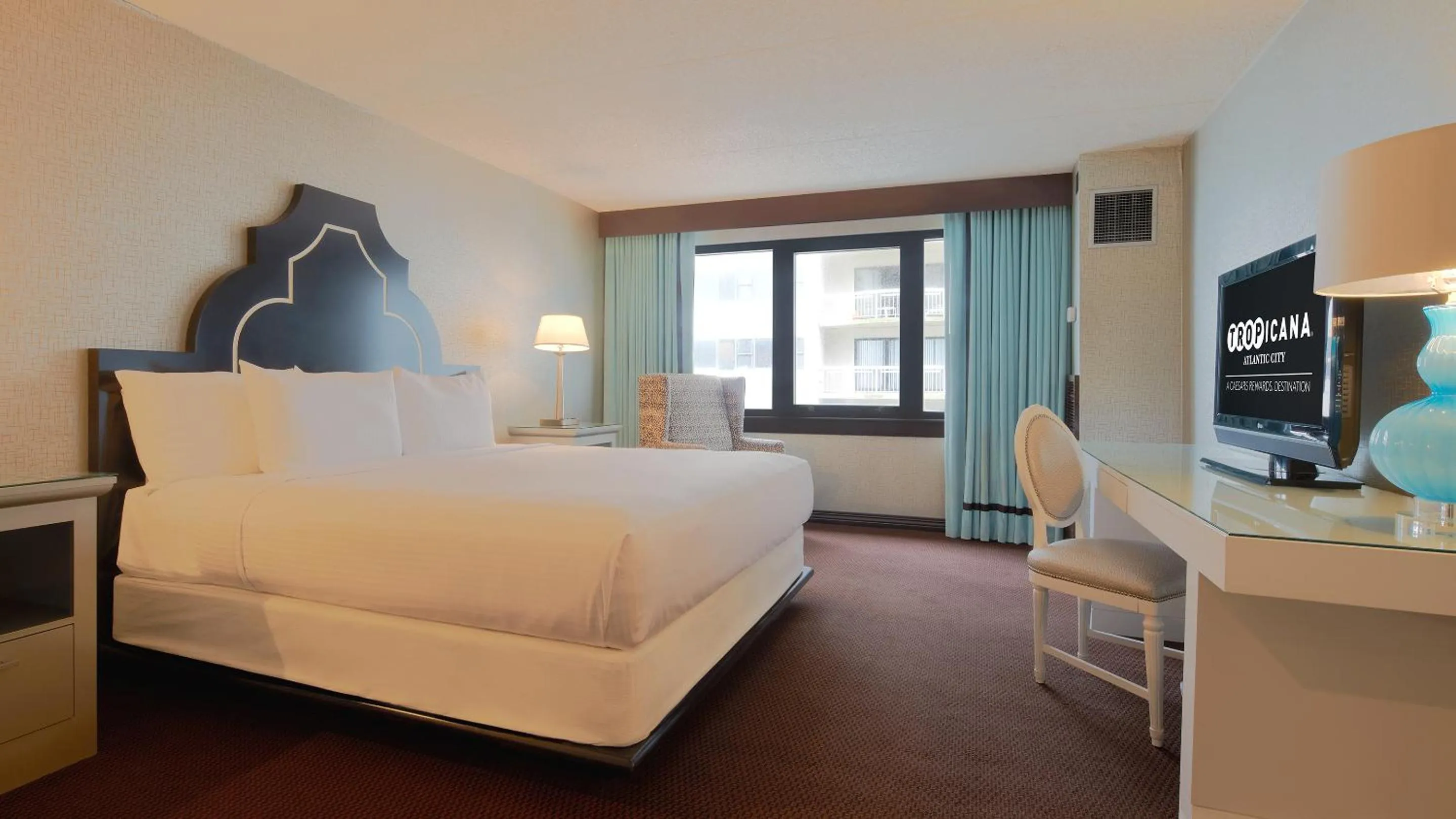 Photo of the whole room, Bed in Tropicana Atlantic City, A Caesars Destination