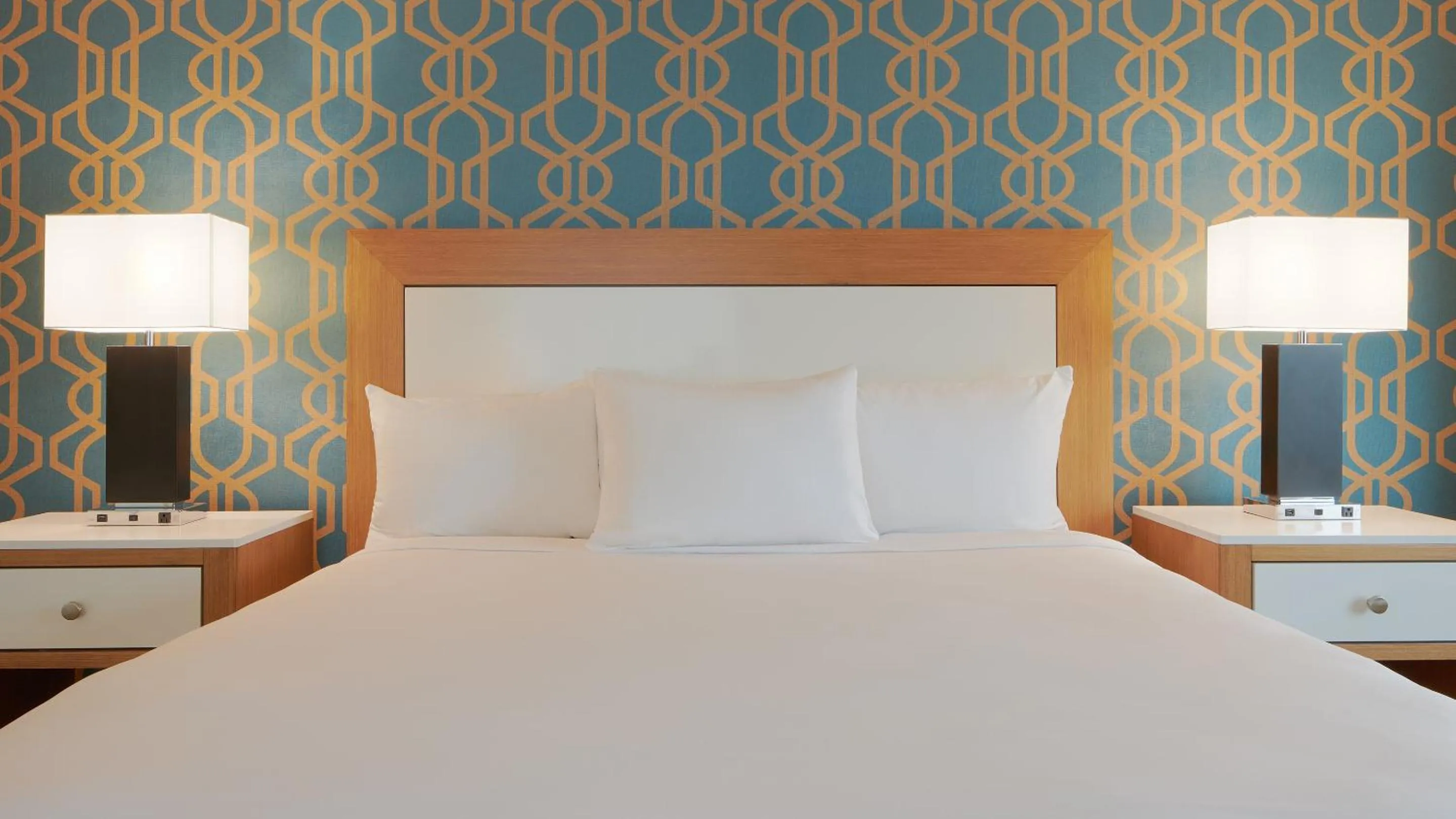 Bed in Tropicana Atlantic City, A Caesars Destination