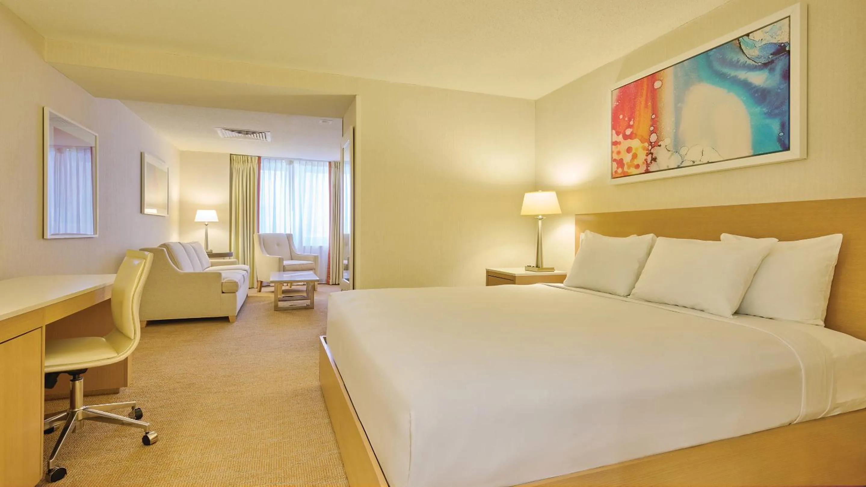 Bed in Tropicana Atlantic City, A Caesars Destination