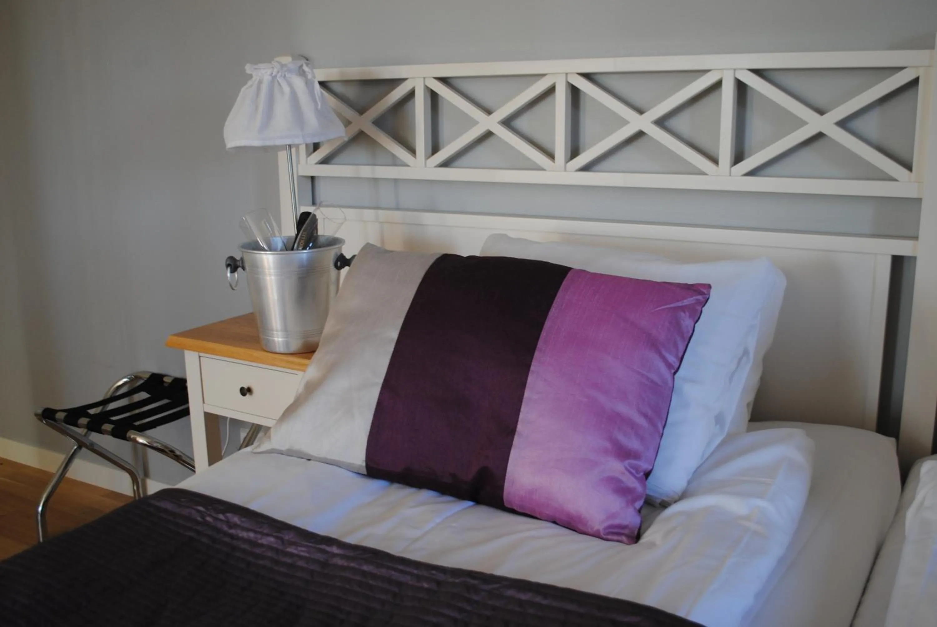 Decorative detail, Bed in Hotell Nostalgi