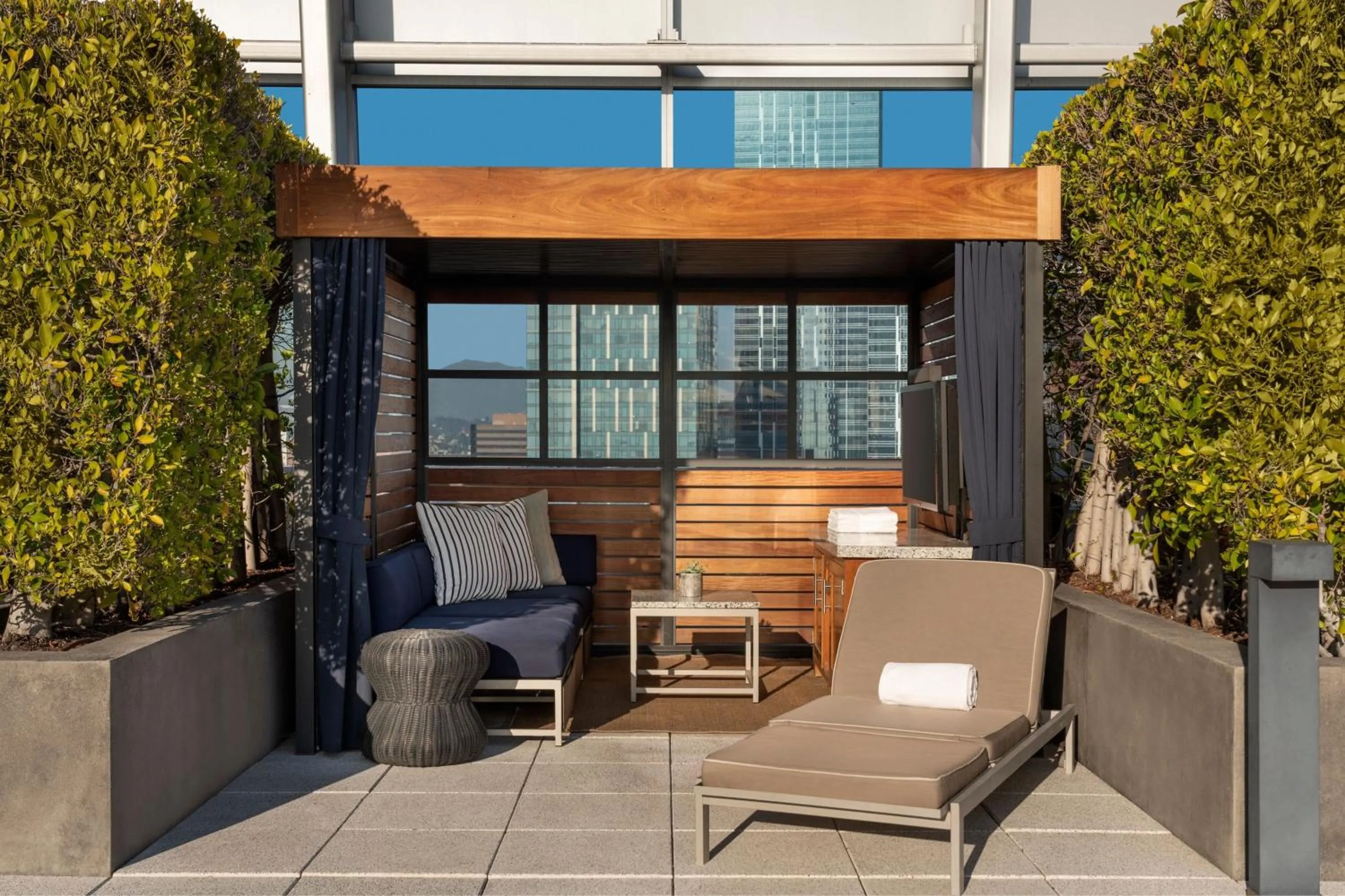 Swimming pool in The Ritz-Carlton, Los Angeles L.A. Live