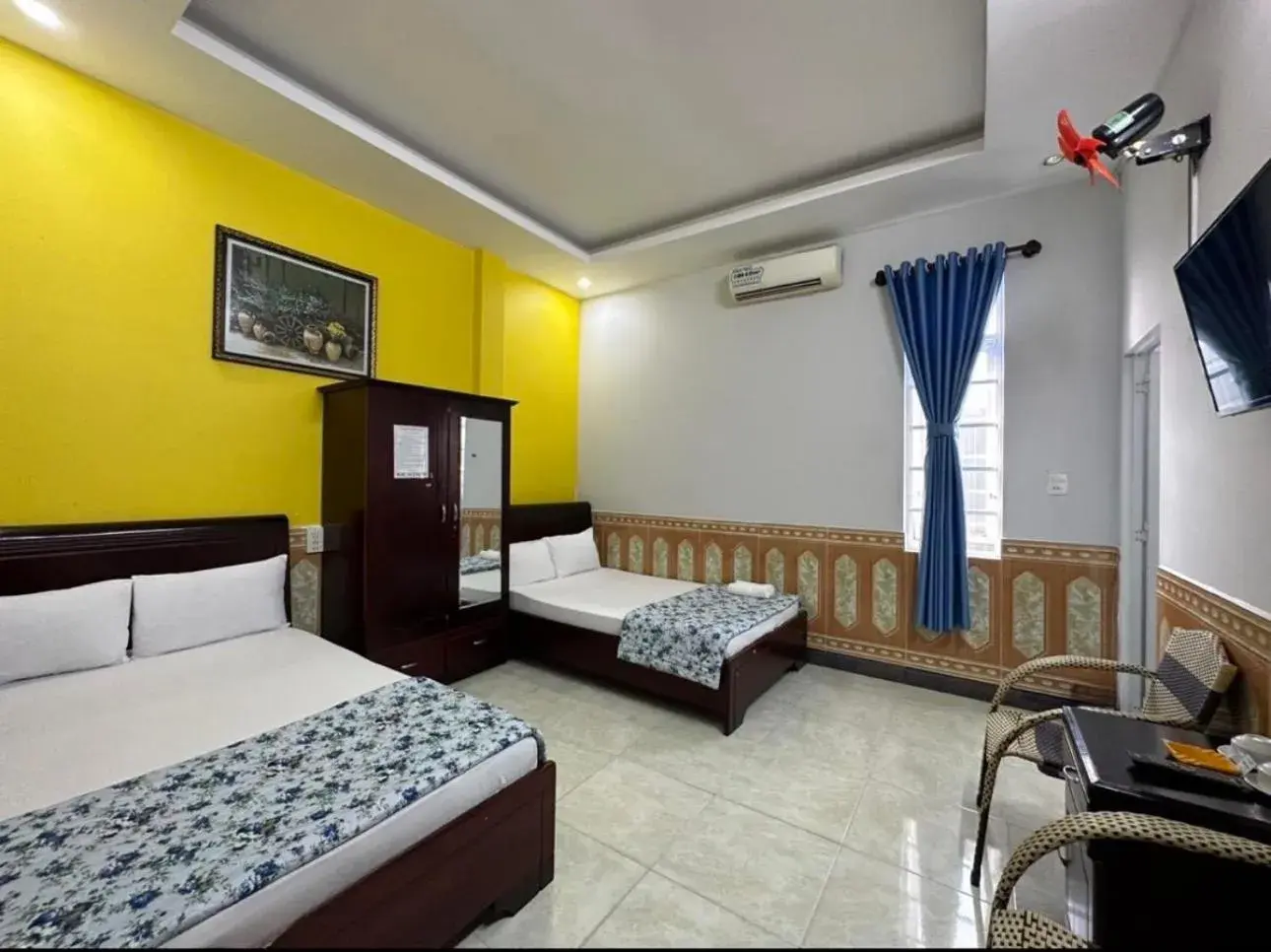 Twin Room with Air-Conditioning in Tien Dat Motel Twin Room with Air-Conditioning in Tien Dat Motel