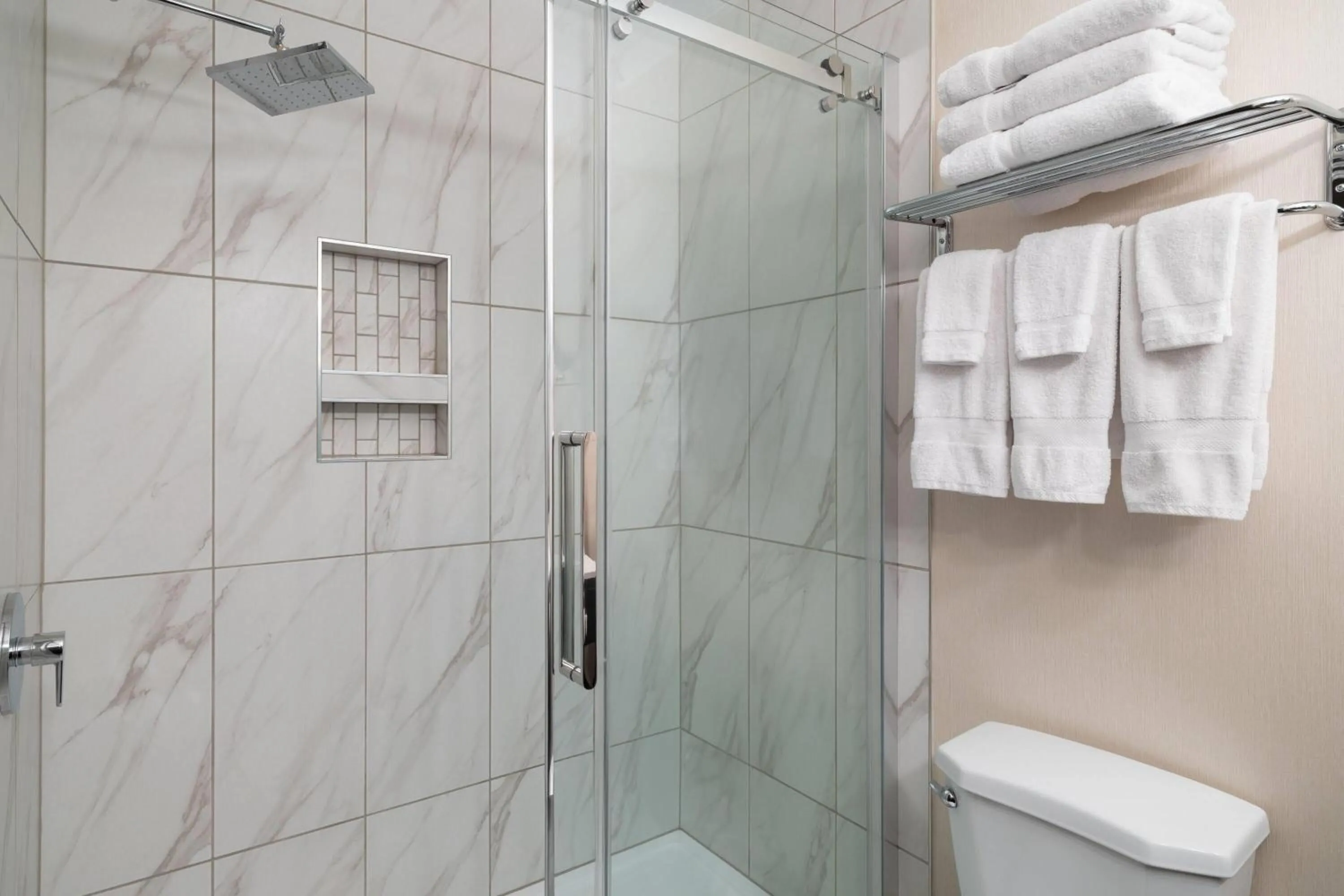 Bathroom in Ramada by Wyndham Saskatoon