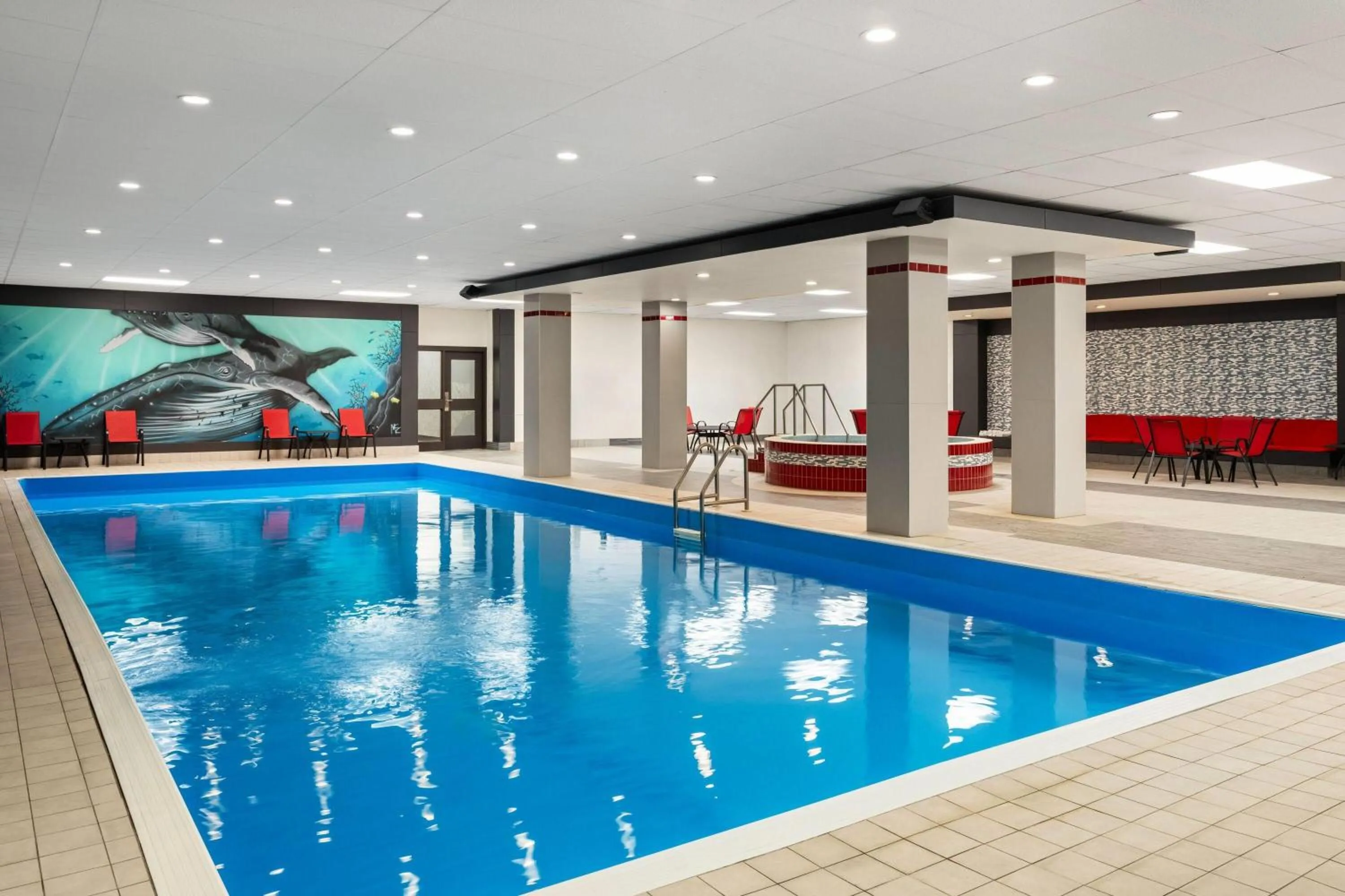Swimming pool in Ramada by Wyndham Saskatoon