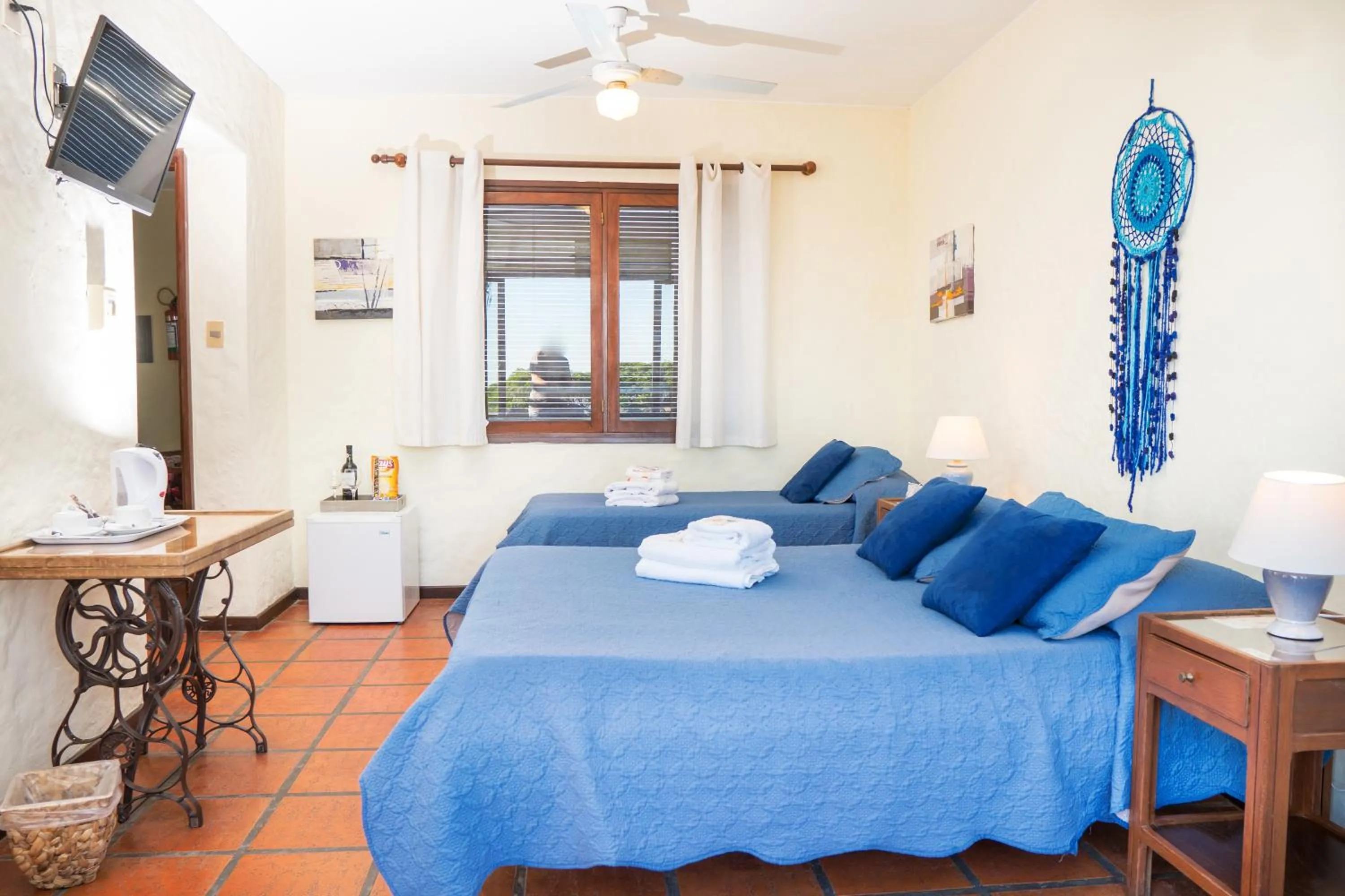 Bed in Viajero Posada B&B